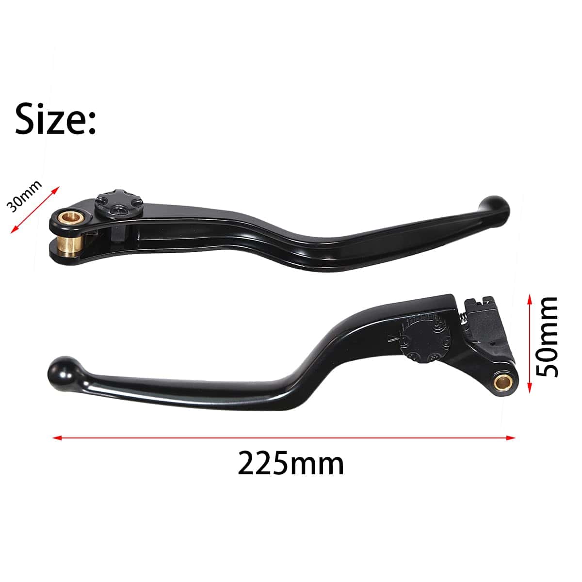 Palanca de embrague y freno negra para motocicleta - Imagen 7