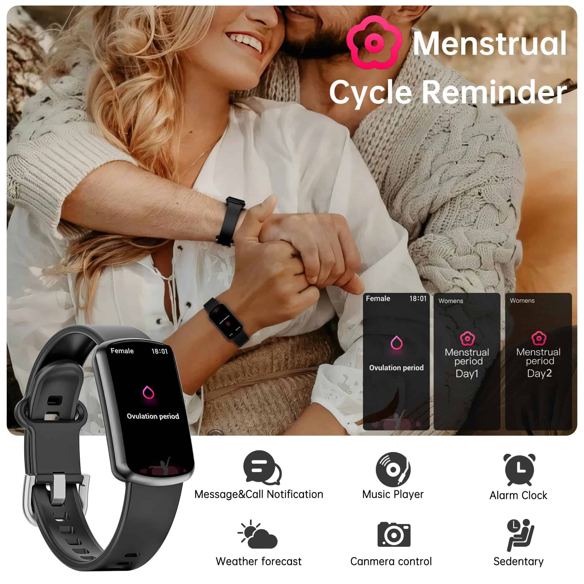 Rastreador de salud y fitness con monitor de ritmo cardíaco - Imagen 7