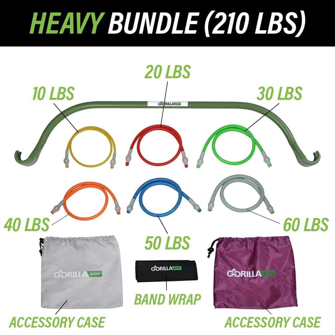 Arco de Ejercicio Lite Gorilla Bow con Bandas de -Verde - Imagen 3