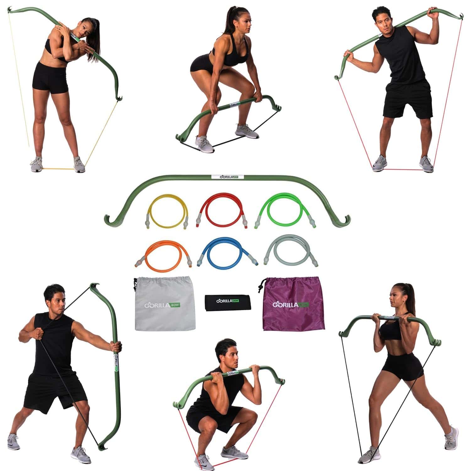 Arco de Ejercicio Lite Gorilla Bow con Bandas de -Verde