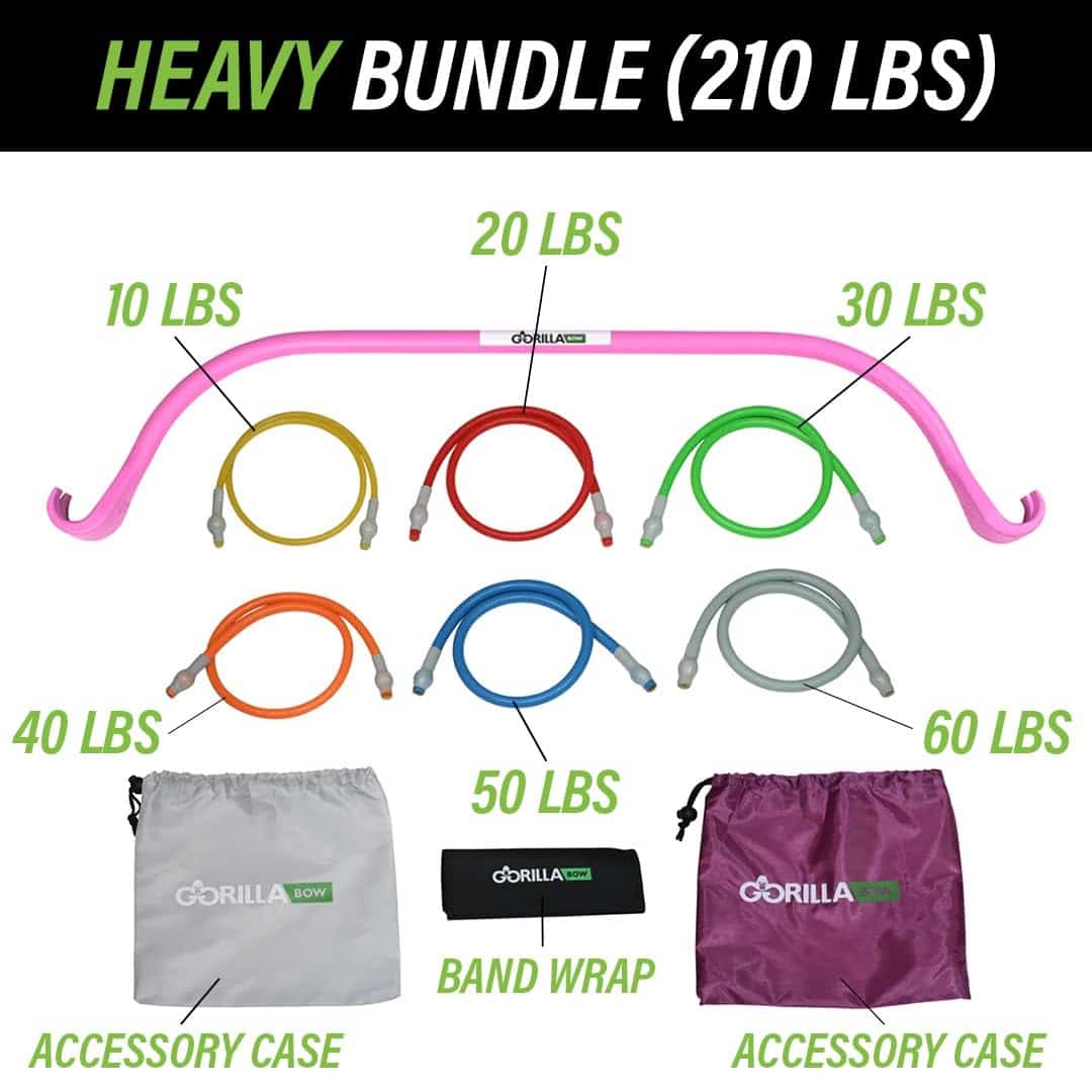 Arco de Ejercicio Lite Gorilla Bow con Bandas de -Rosa - Imagen 3