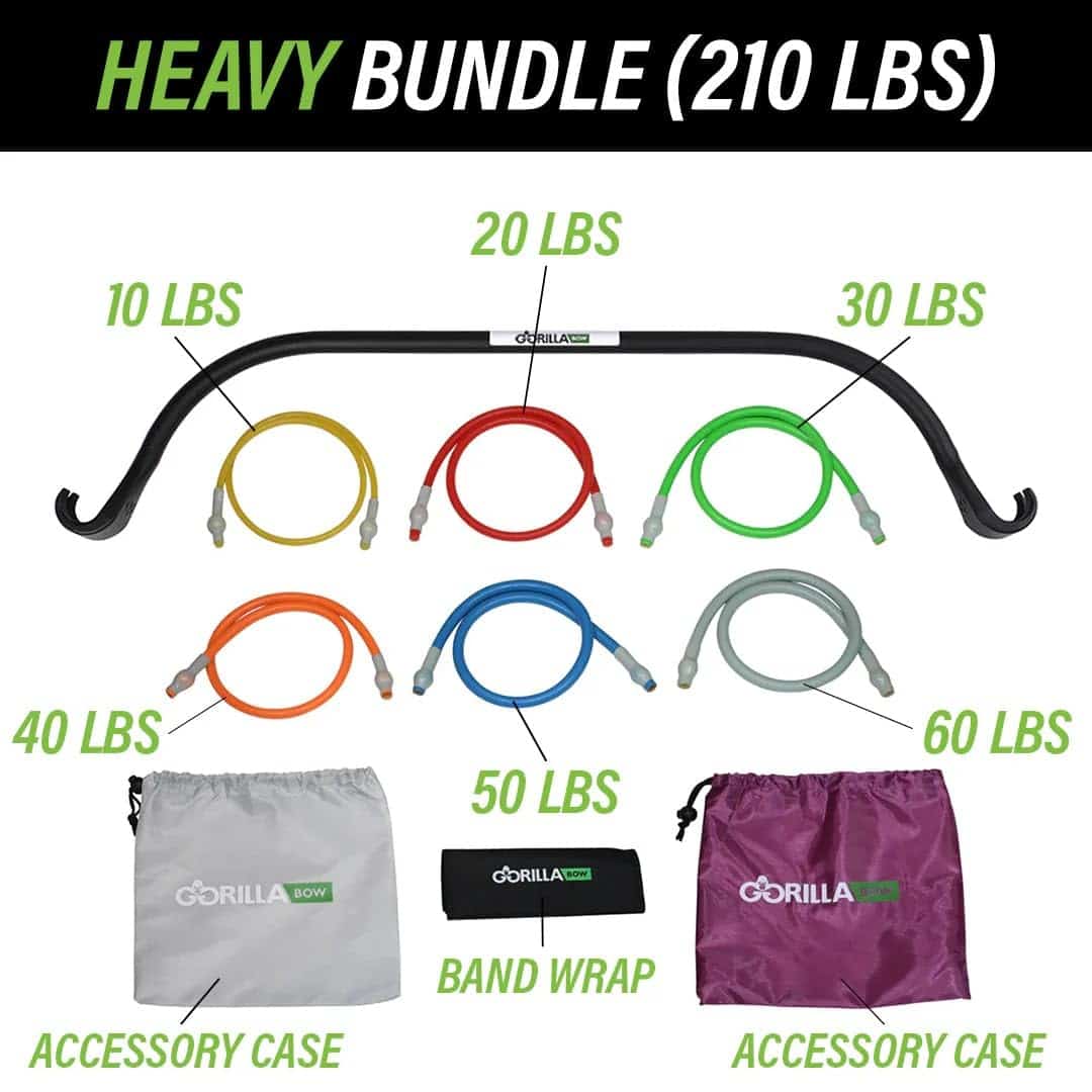 Arco de Ejercicio Lite Gorilla Bow con Bandas de -Negro - Imagen 3