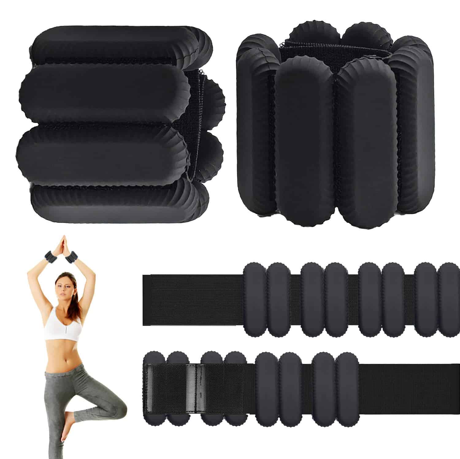 Pilates Pesas de Muñeca y Tobillo para Mujeres, Set de
