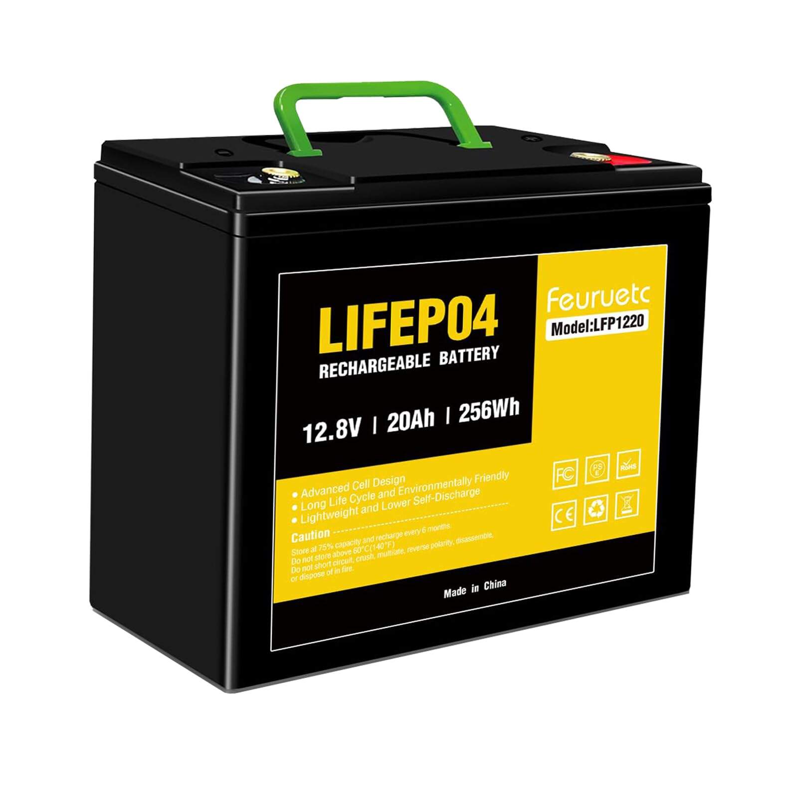 Paquete de Batería de Litio de Fosfato de Hierro 12V 20Ah -