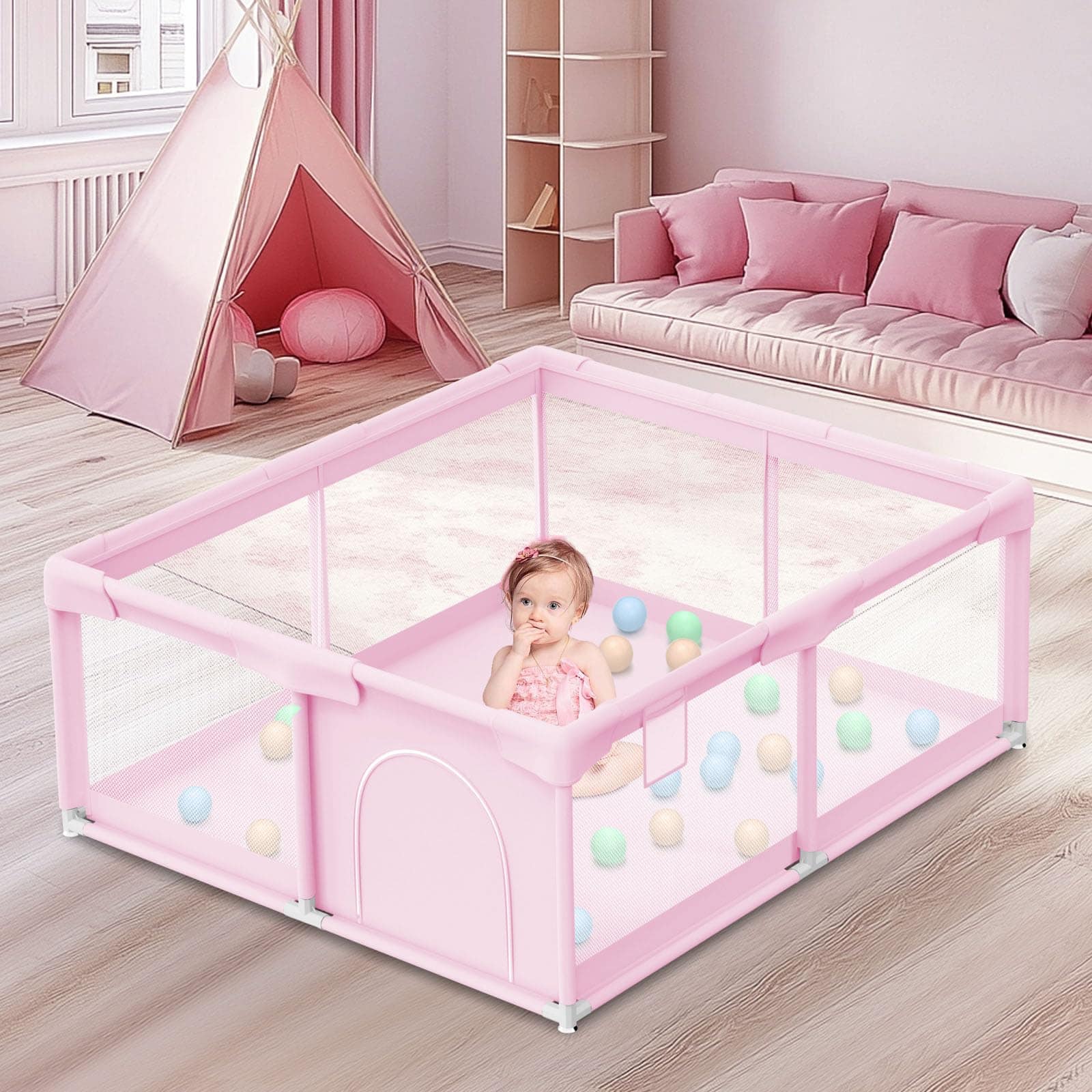 Corralito para Bebés, Parque Infantil para Bebés 50" � 50"