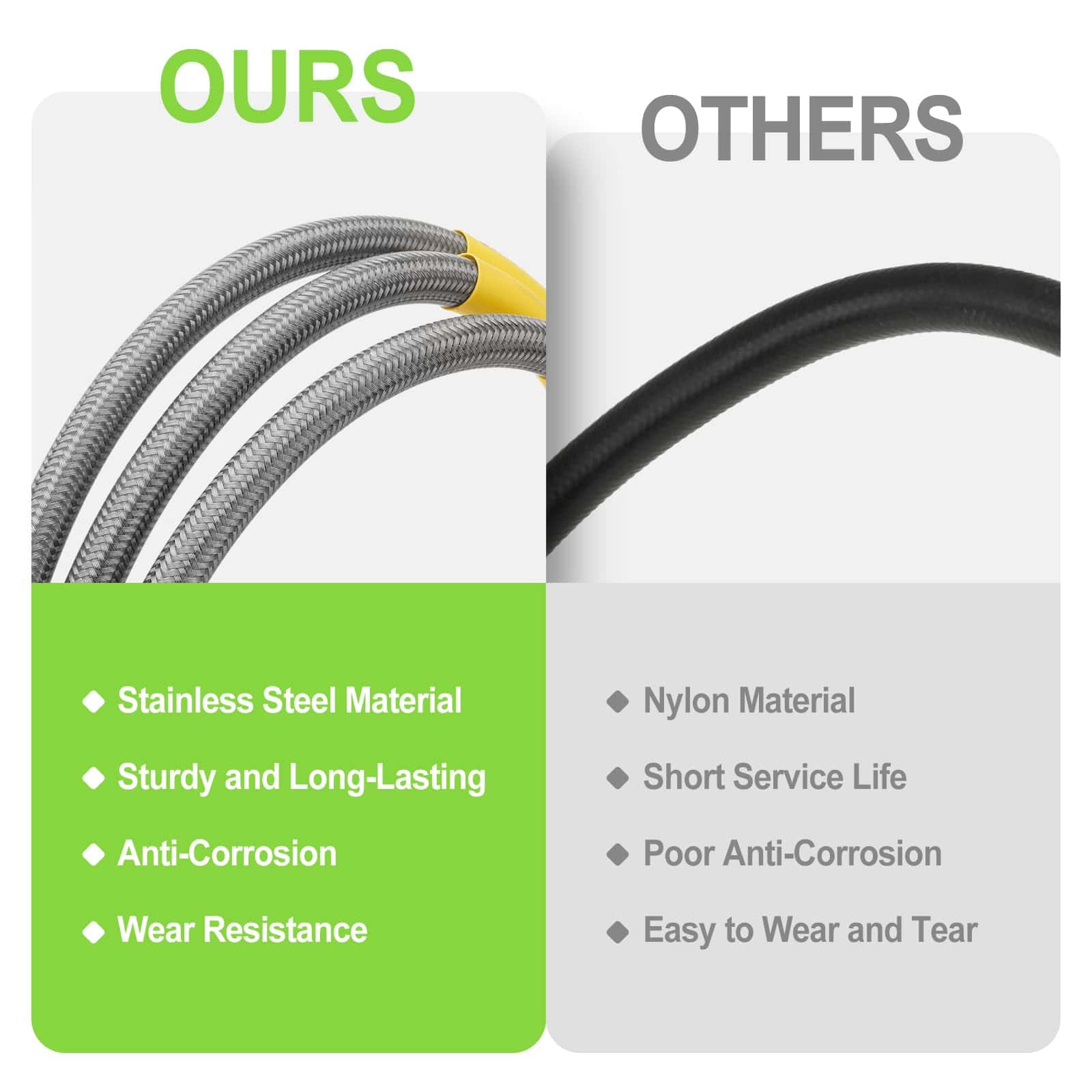 Racewill Juego de 3 líneas de freno delanteras y traseras - Imagen 5