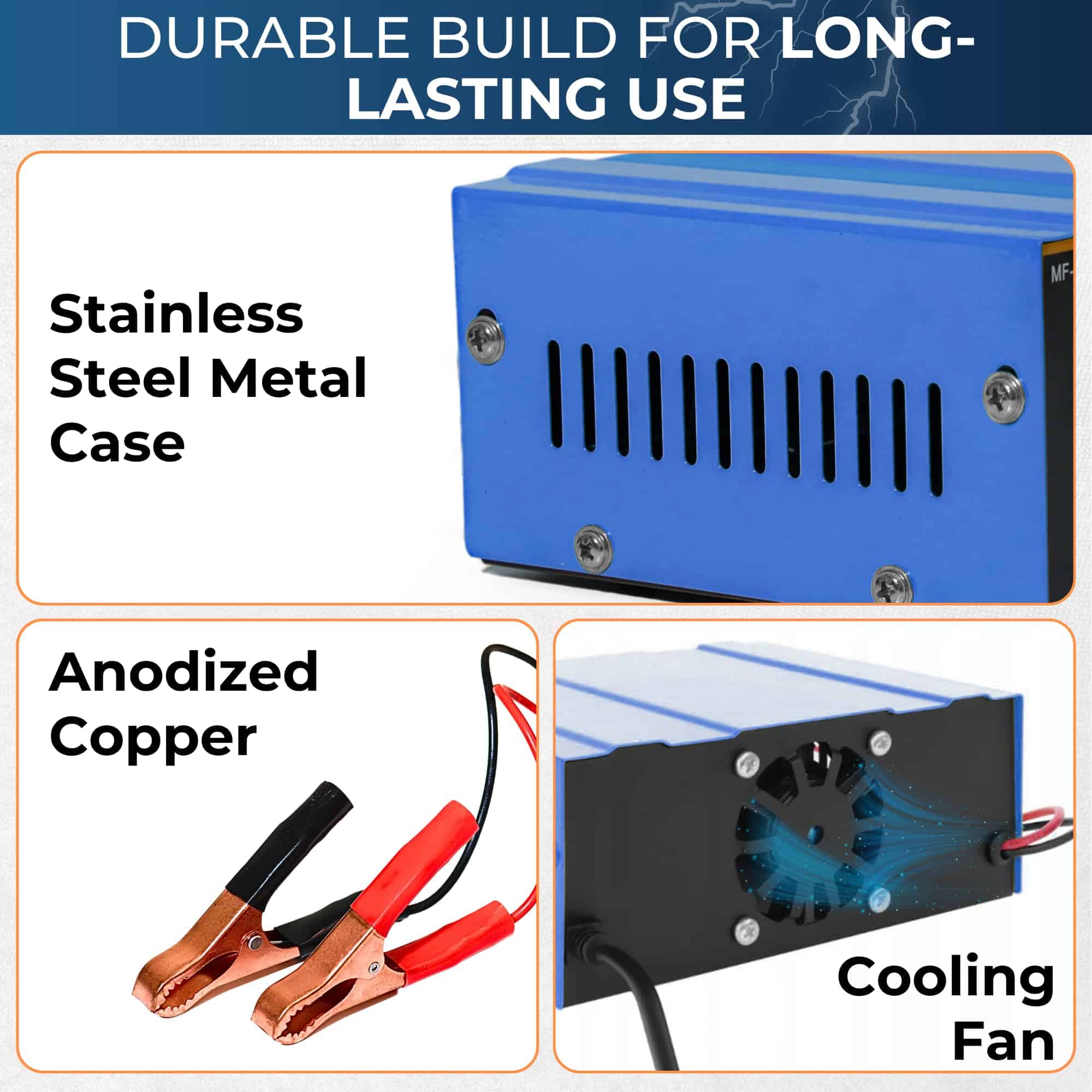 Cargador de batería de coche 12V 24V, Resistente 6AH - Imagen 6