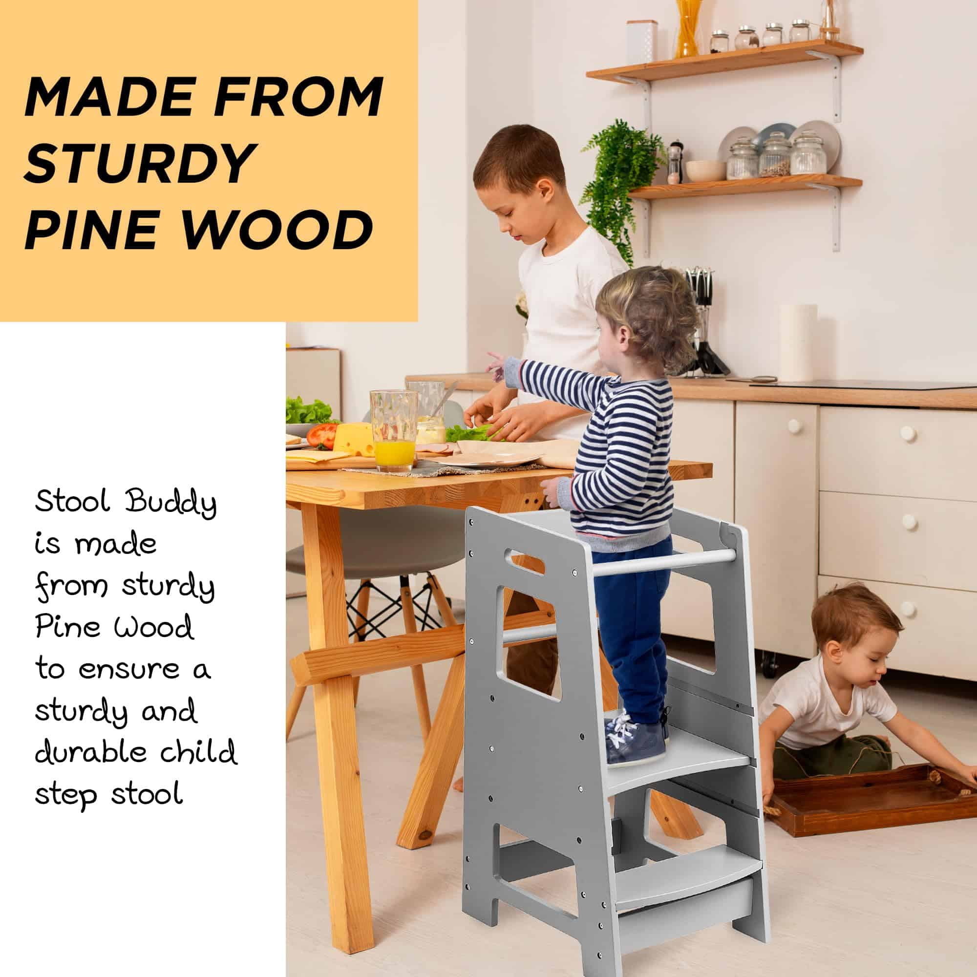 Torre Escalera para Niños FOSSICS Stool Buddy | Banquito de - Imagen 6