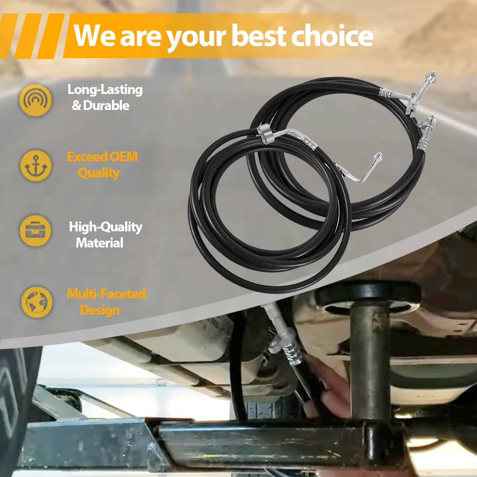 Conjunto de manguera de línea de AC trasera YTE33439 - - Imagen 6