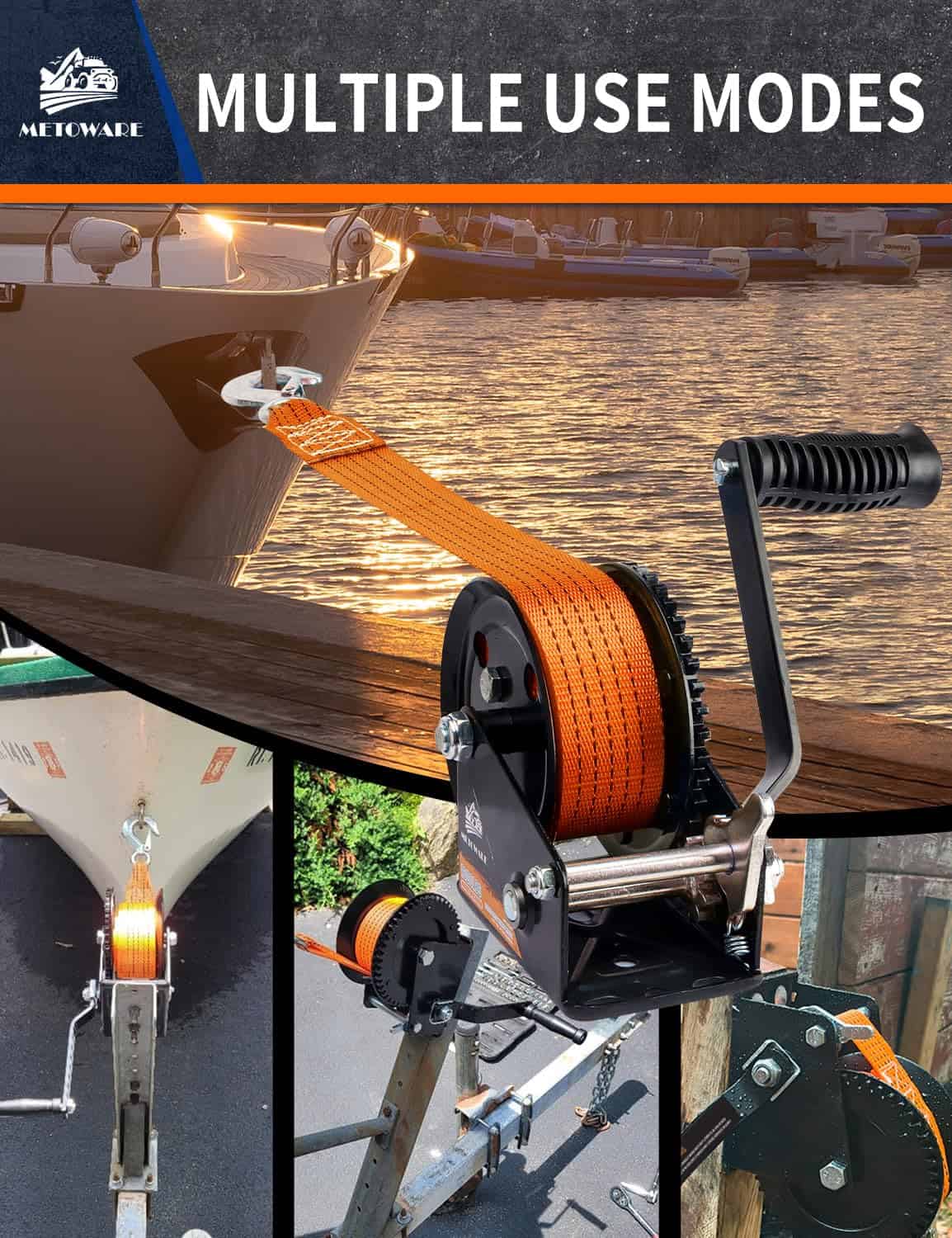 Gancho de Remolque METOWARE de Barco con capacidad de 1600 - Imagen 7