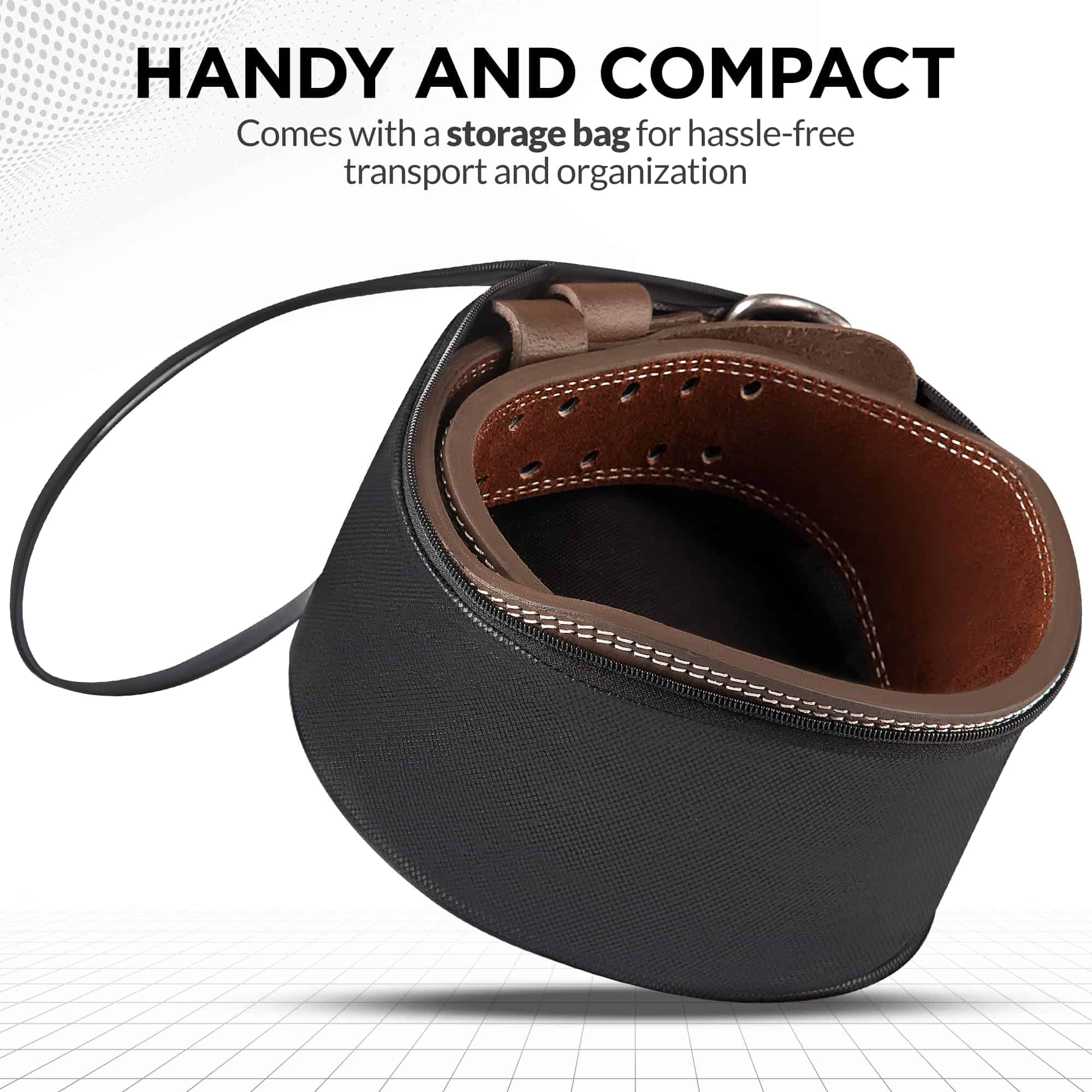 Cinturón de Levantamiento de Pesas WYOX -Marrón - Imagen 7