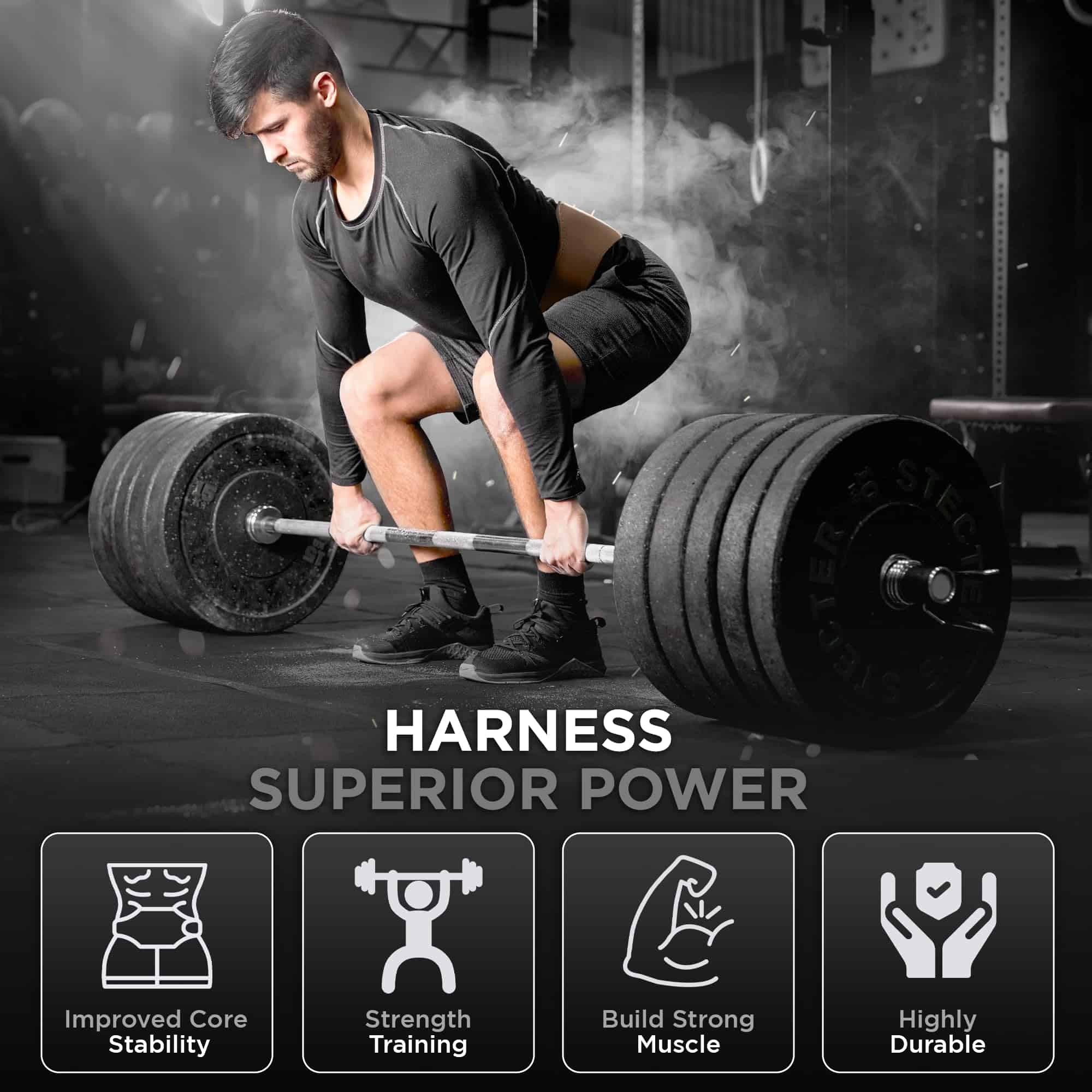 Cinturón de Levantamiento de Pesas WYOX -Marrón - Imagen 8