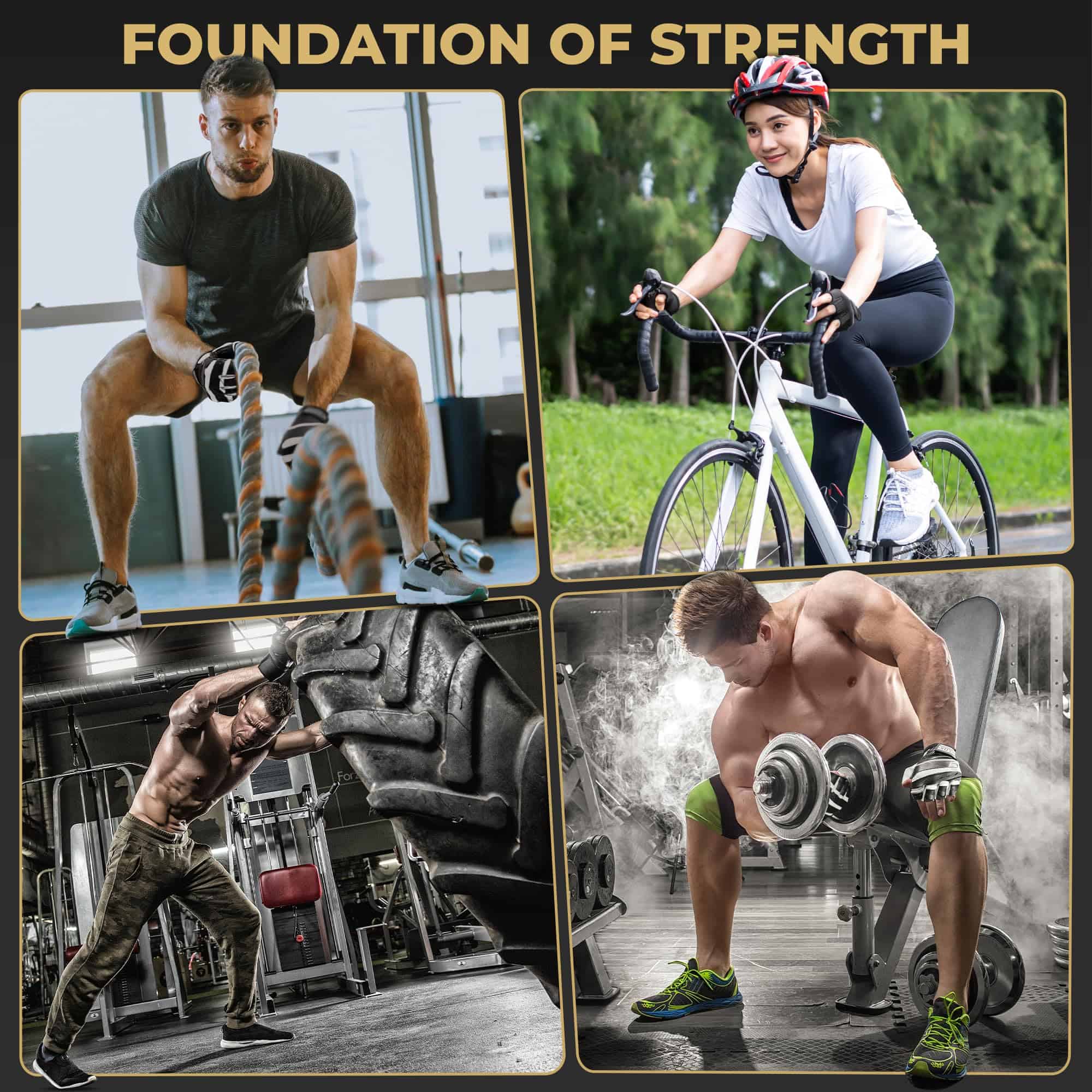 Guantes de Levantamiento de Pesas WYOX -Blanco - Imagen 8