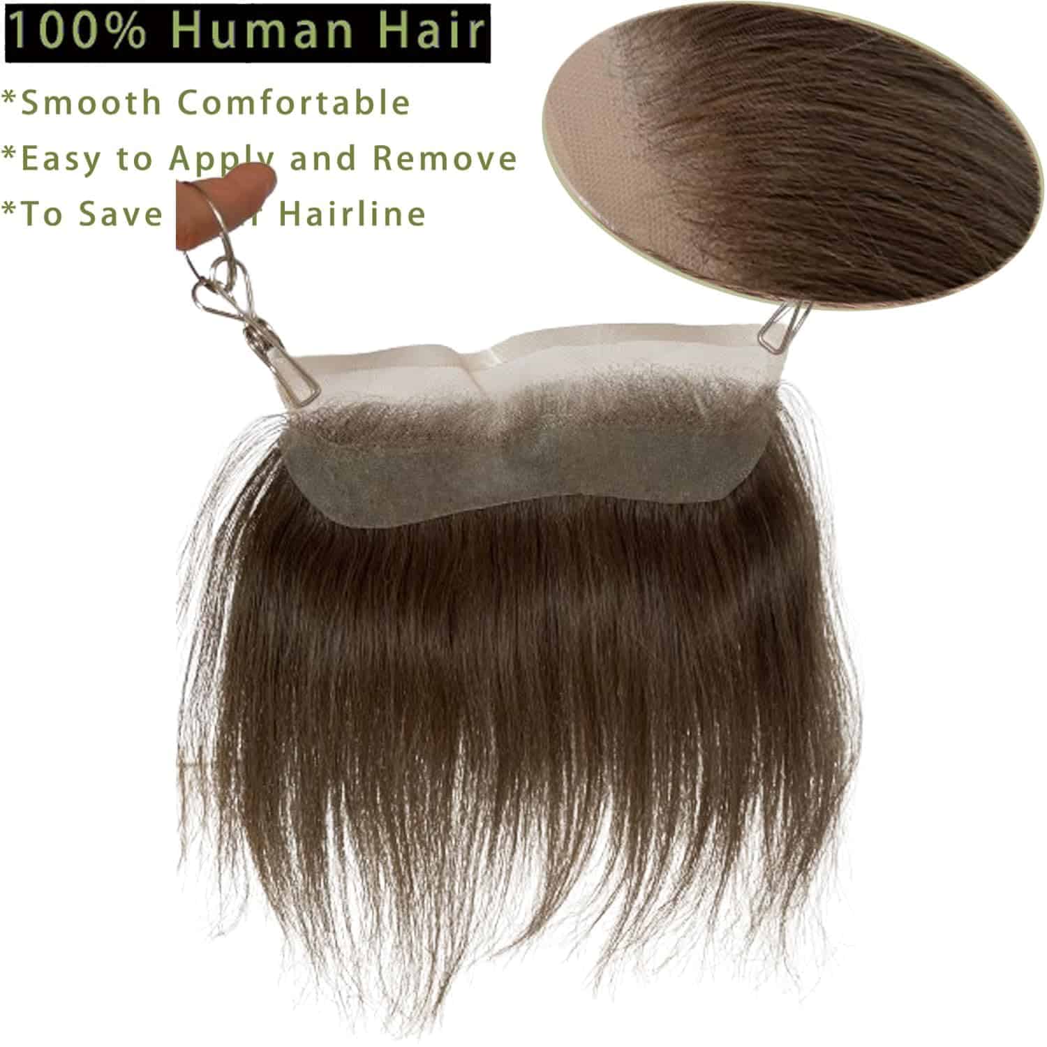 Tupé de frontera masculino Voloria HD Invisible Lace Front - Imagen 6