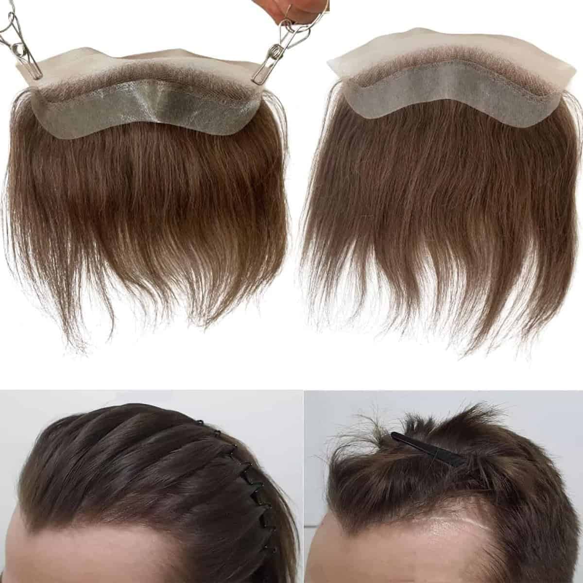 Voloria Men Forehead Hairline Toupee HD Invisible Lace