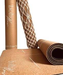 Tapete de Yoga de Corcho Premium Antideslizante con Caucho