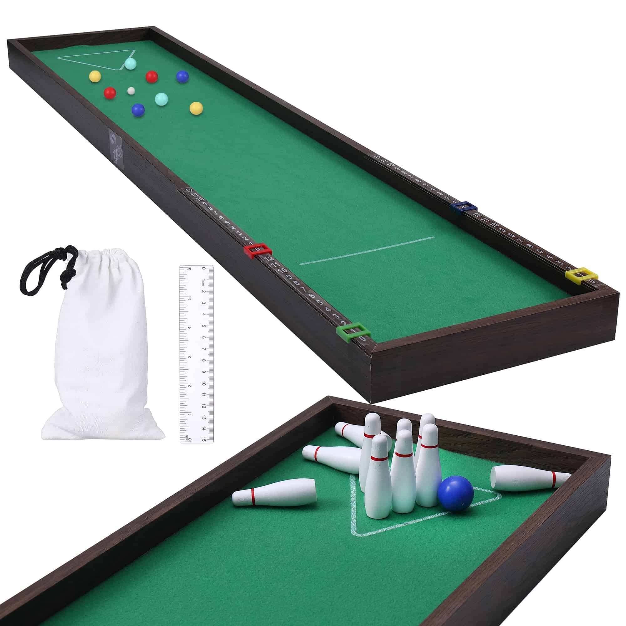 Juego de bolos y bochas de mesa 2 en 1 de Sterling Games,