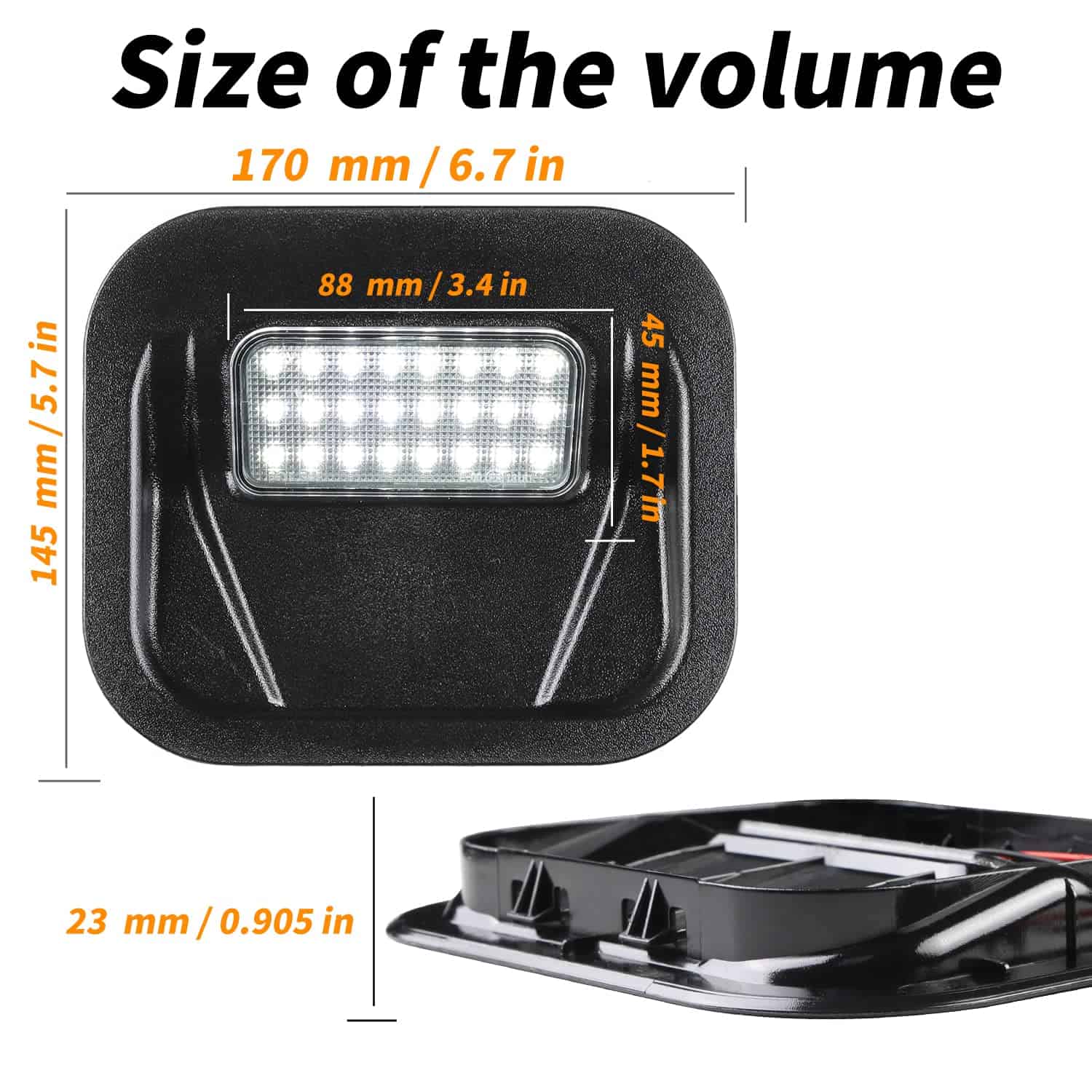 Luz de escalón de la puerta trasera Toixcvvwer Multipro LED - Imagen 4