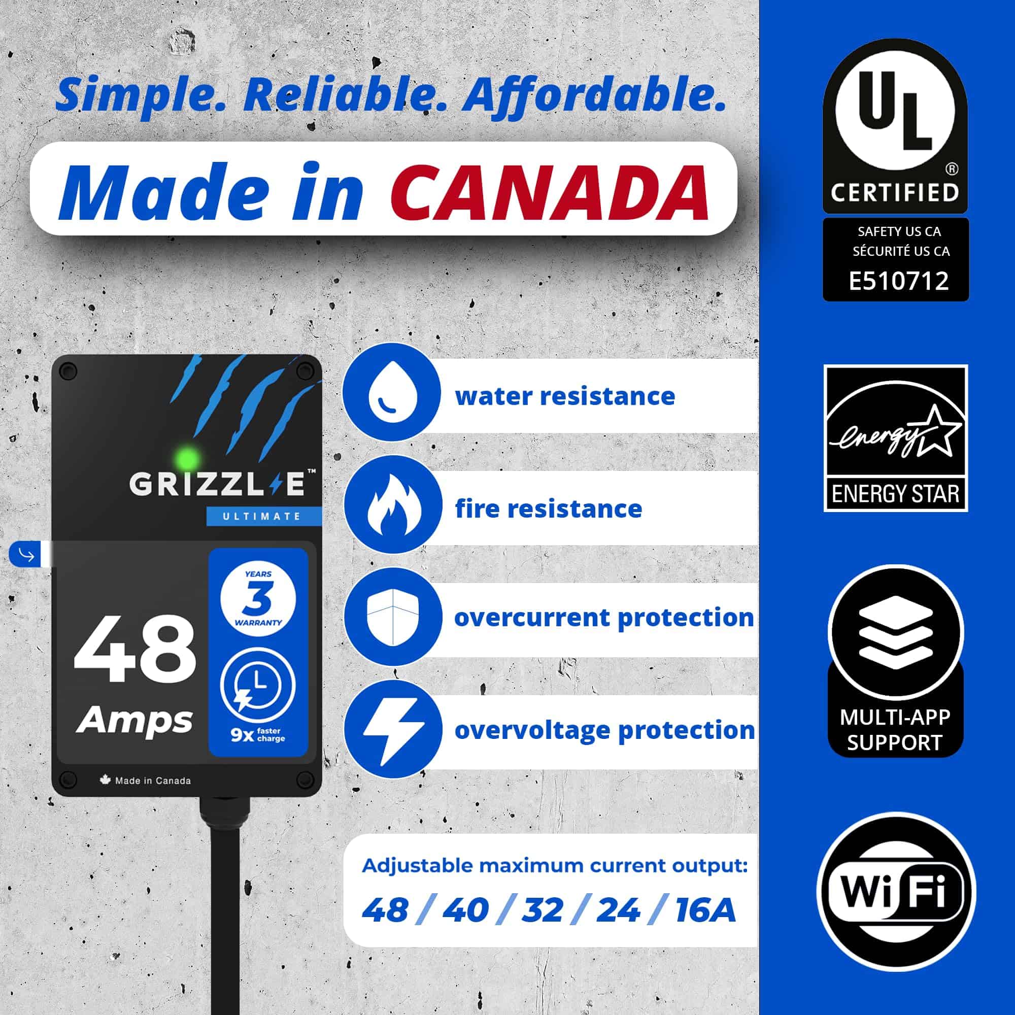 Cargador de Vehículo Eléctrico (EV) Grizzl-E 48A Ultimate - Imagen 5