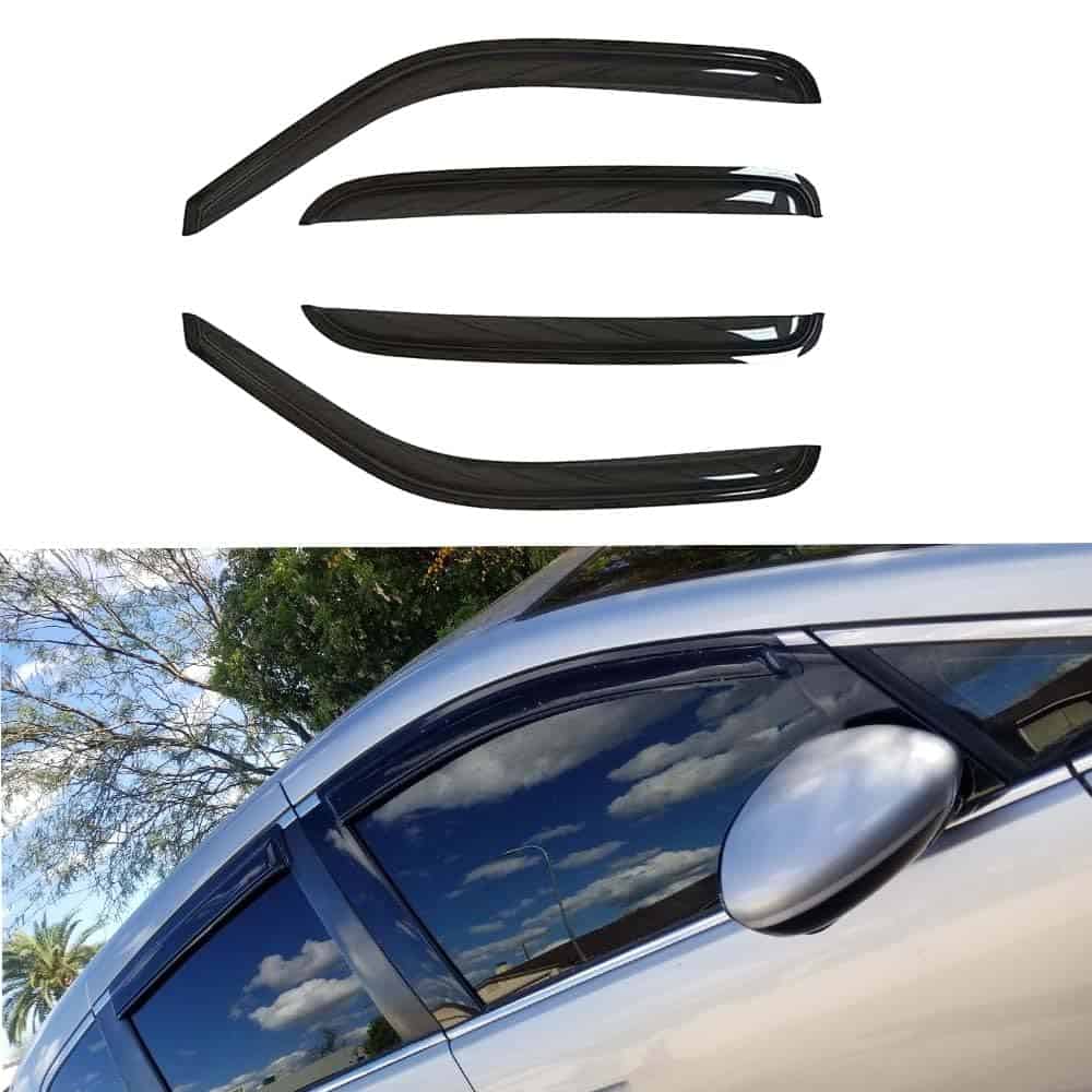 Juego de 4 viseras para ventanas laterales exteriores con