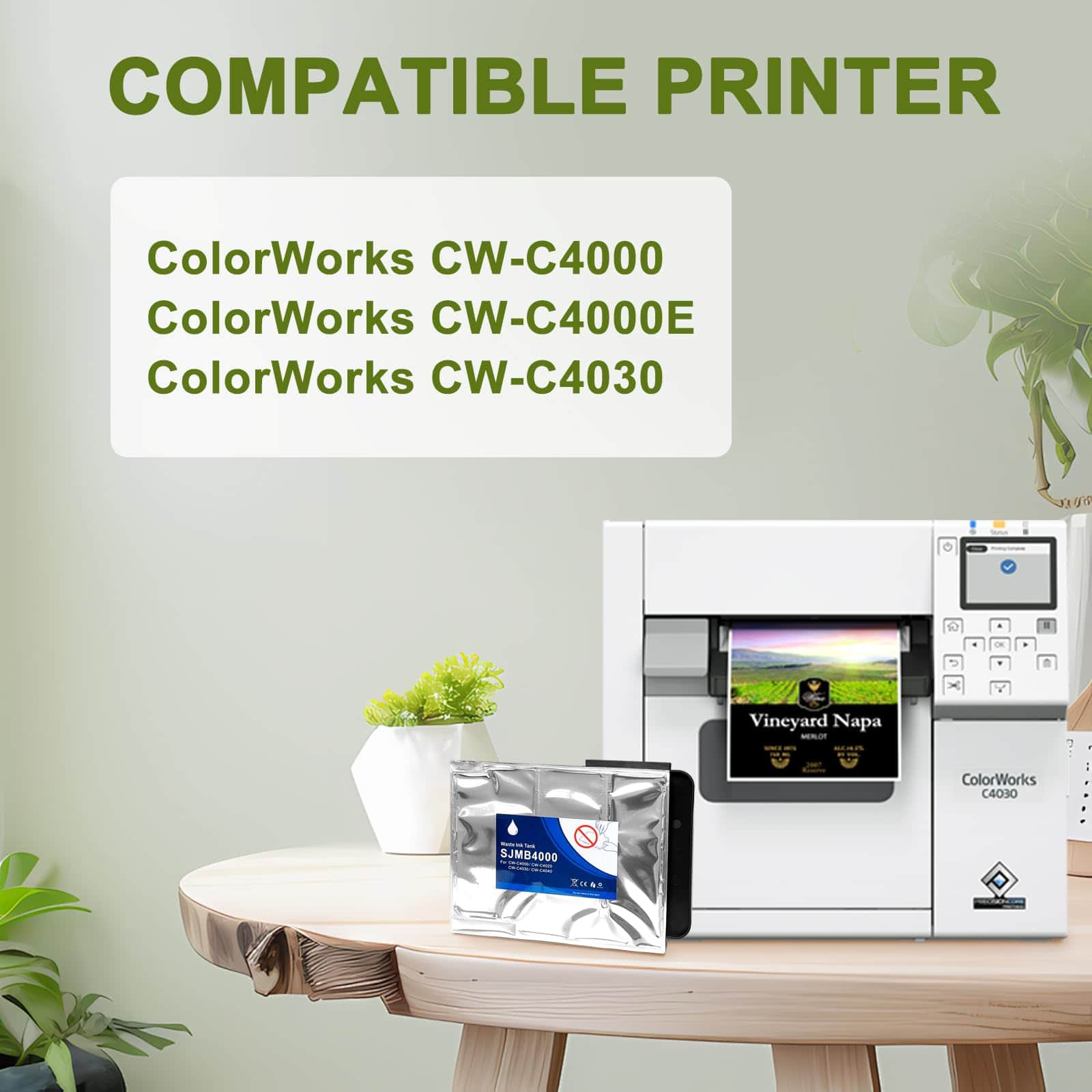 Caja de mantenimiento Dikarsum CW-C4000 SJMB4000 Compatible - Imagen 3