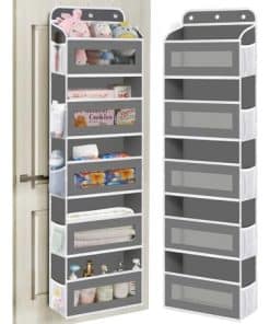 Organizador de Puerta KYEVIS, 5 Estantes -Gris Oscuro