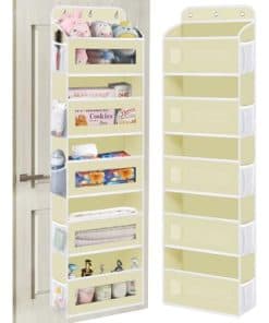 Organizador de Puerta KYEVIS, 5 Estantes -Beige