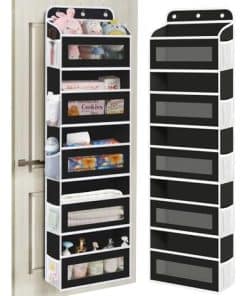 Organizador de puerta KYEVIS, 5 estantes -Negro