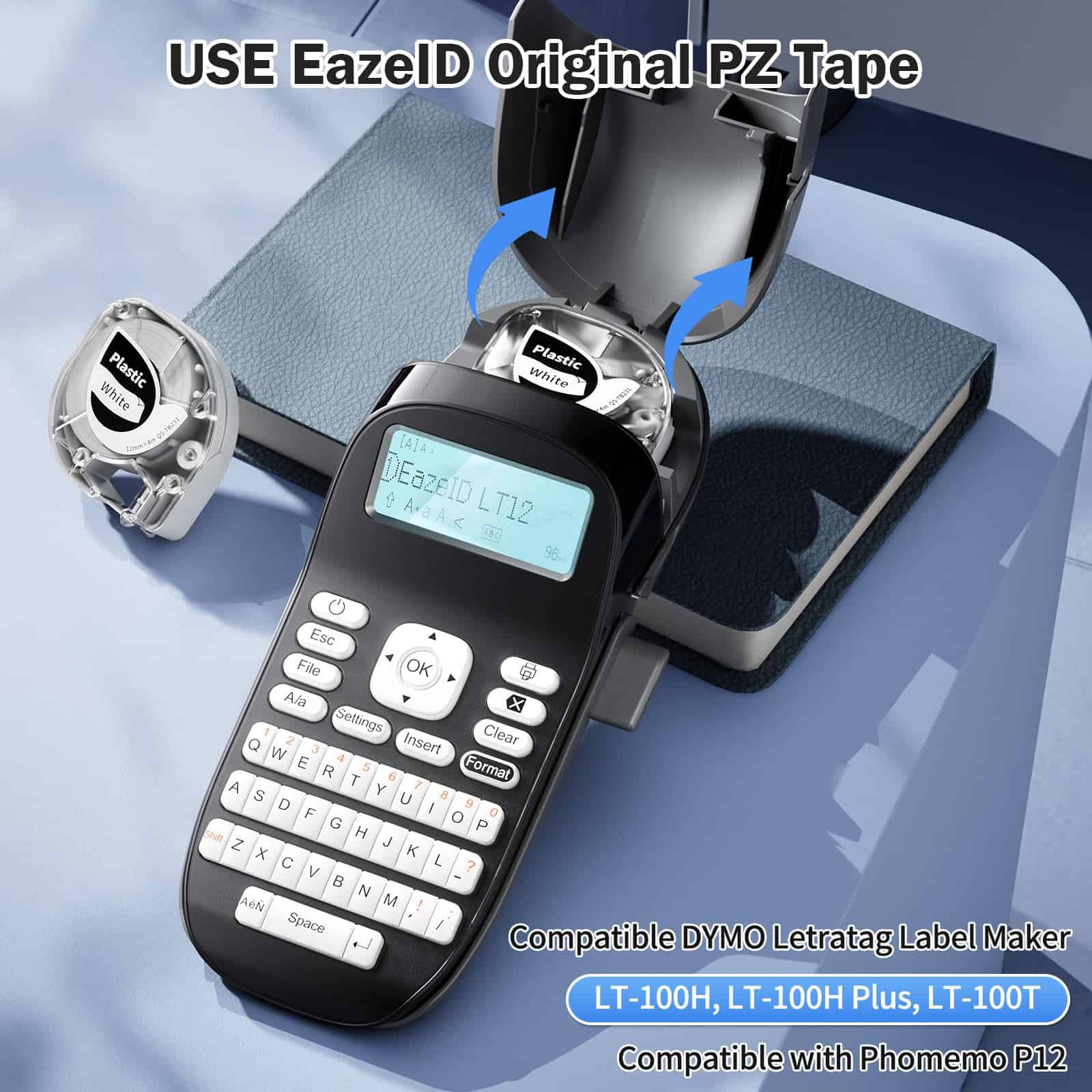 EazeID Label Makers, Máquina de Etiquetado con Cintas, - Imagen 6