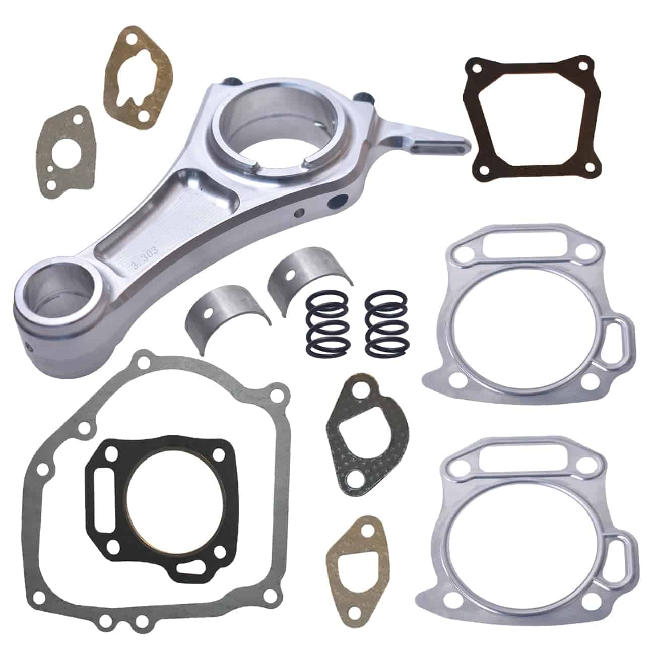 Bielleta de Aluminio Billet de 3.303" con Kit de Válvulas