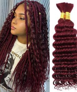 Cabello de Trenzado Humano 2 Paquetes 100g 20 Pulgadas