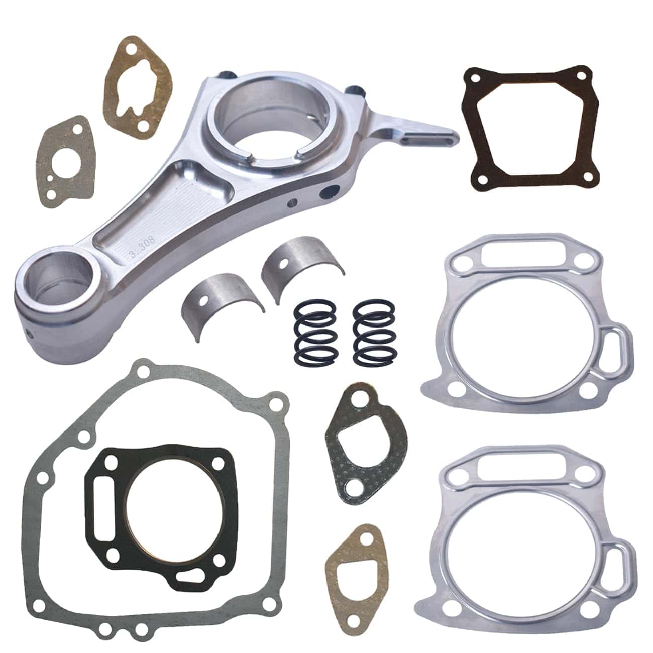 Conjunto de Biela de Aluminio Billet de 3.308" con Kit de