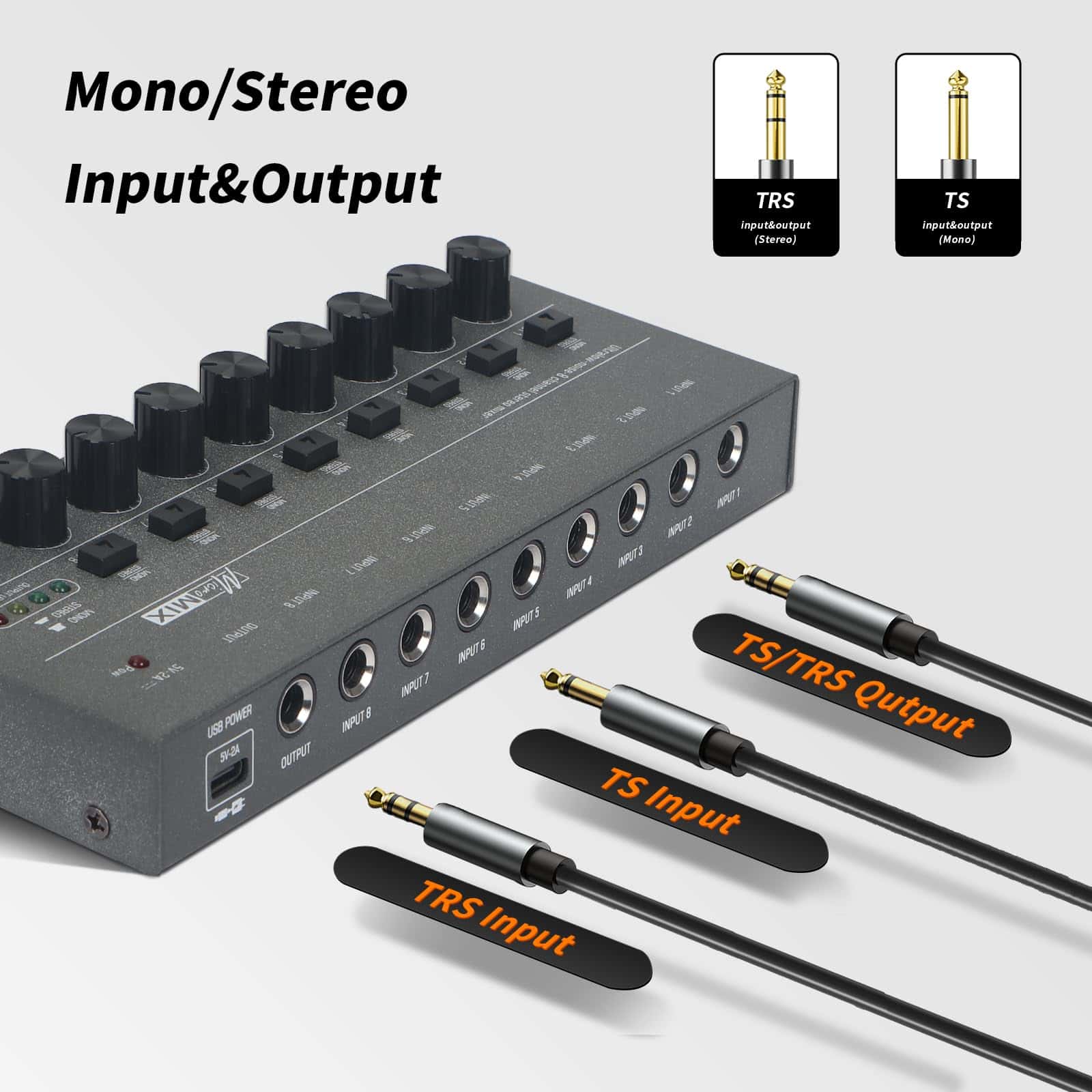 Mezclador de Audio para Caballo, Mezclador de Línea Estéreo - Imagen 4