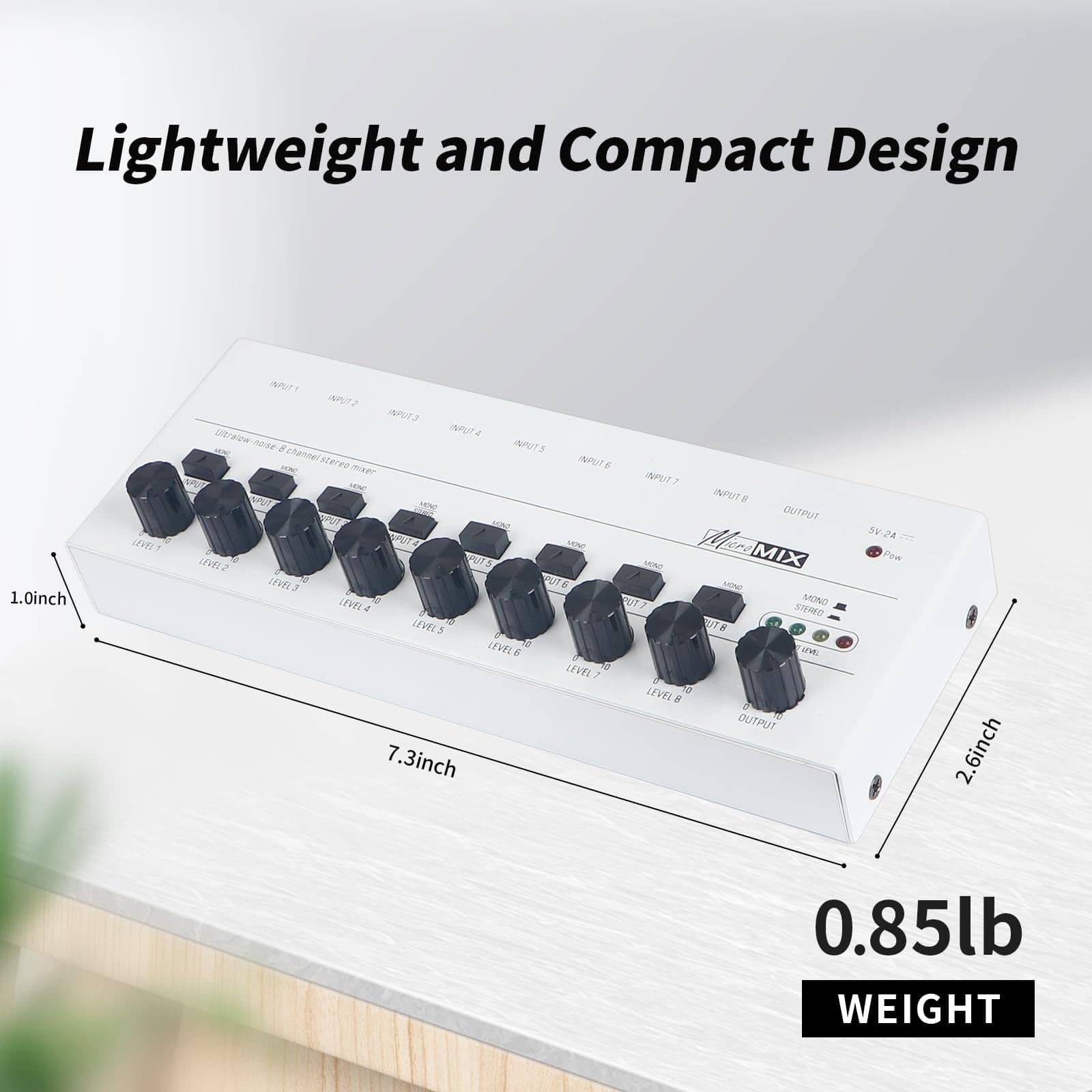 Mezclador de Audio para Caballos, -b, Blanco - Imagen 6