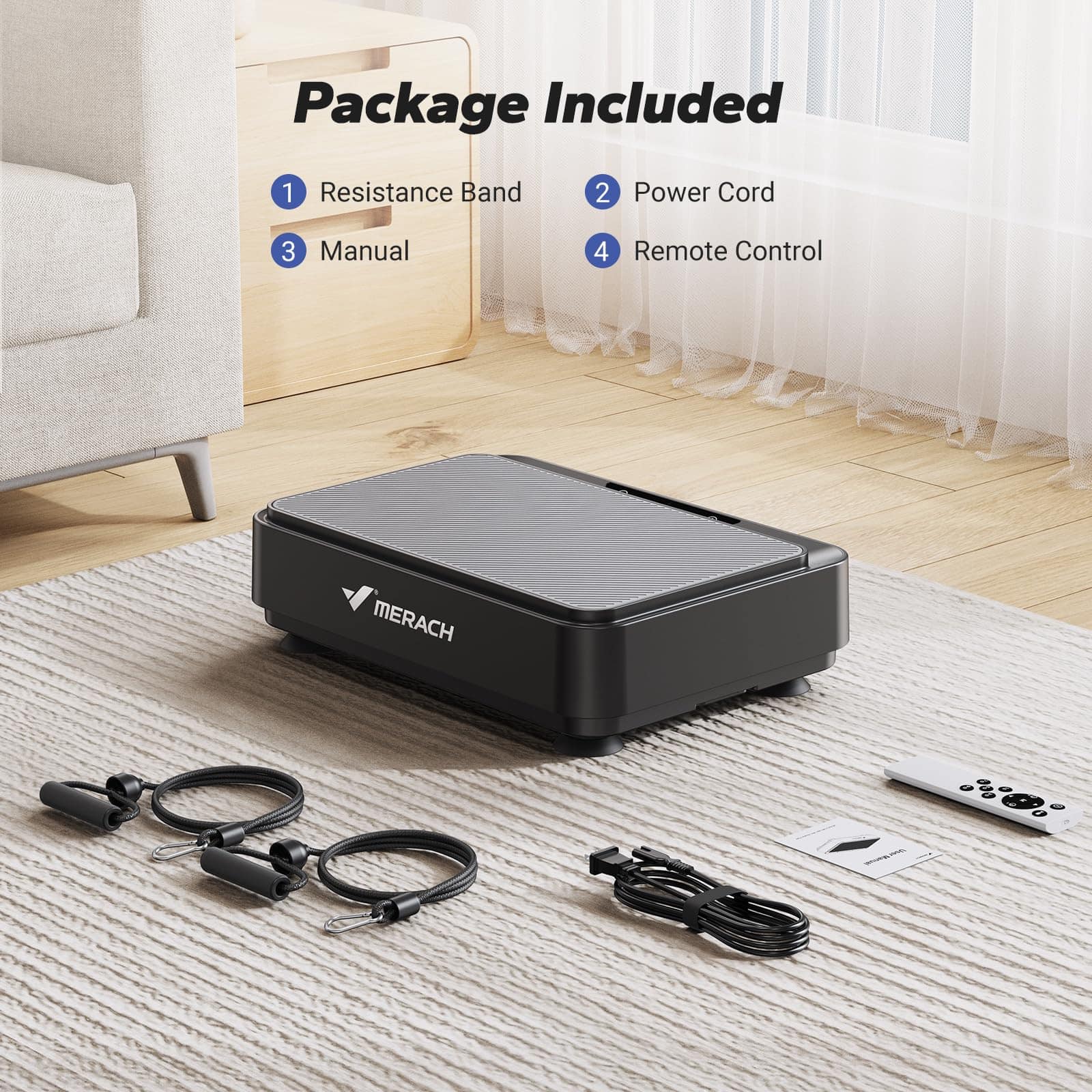 Placa de Vibración MERACH, Máquina de Ejercicio de Placa - Imagen 9