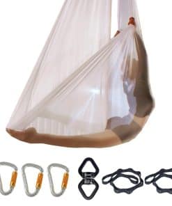 Juego de Hamaca de Yoga Aéreo Transparente con Baja