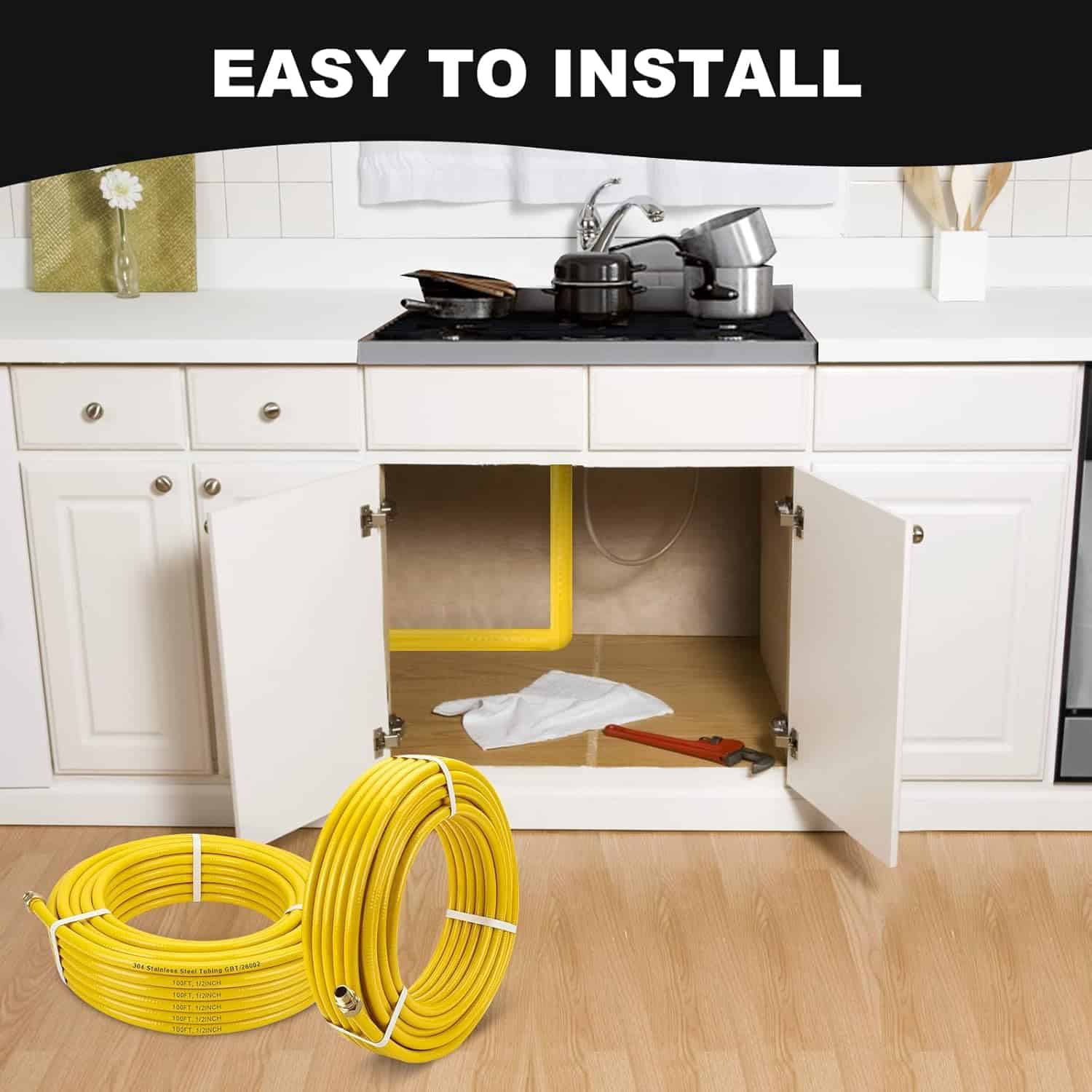 70FT Línea de Gas CSST 3/4'' Línea de Gas Flexible, CSST - Imagen 8