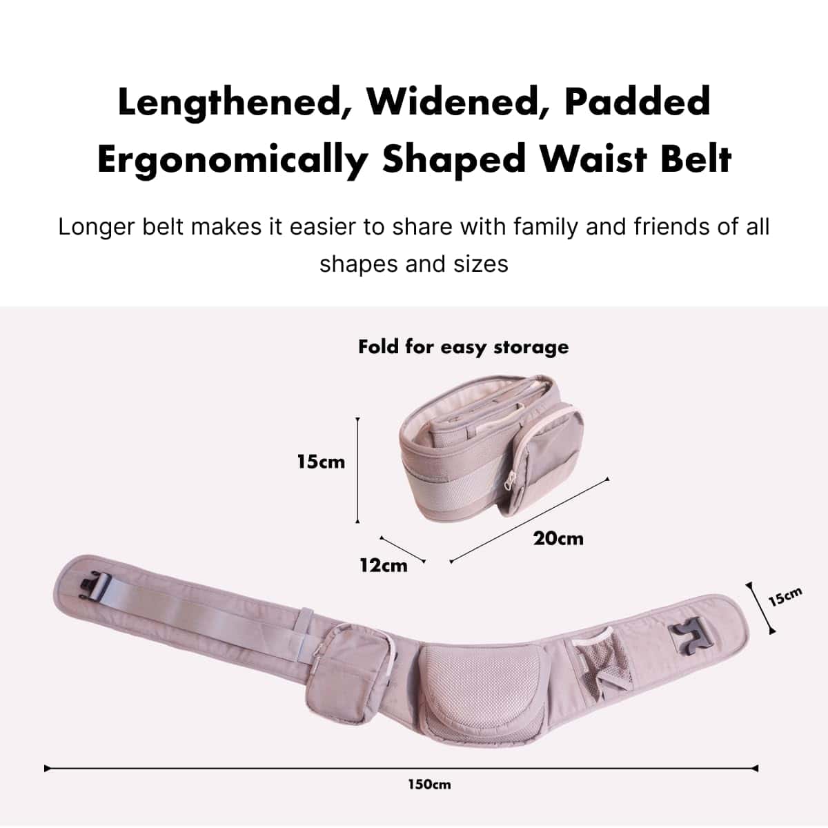 Mochila Portabebés CooCooBaby con Asiento de Cadera - - Imagen 7