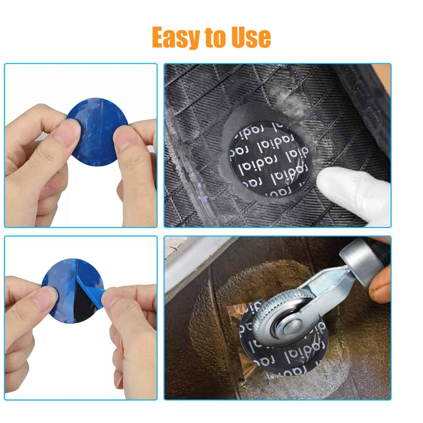 Kit de parches de reparación de neumáticos universales - Imagen 8