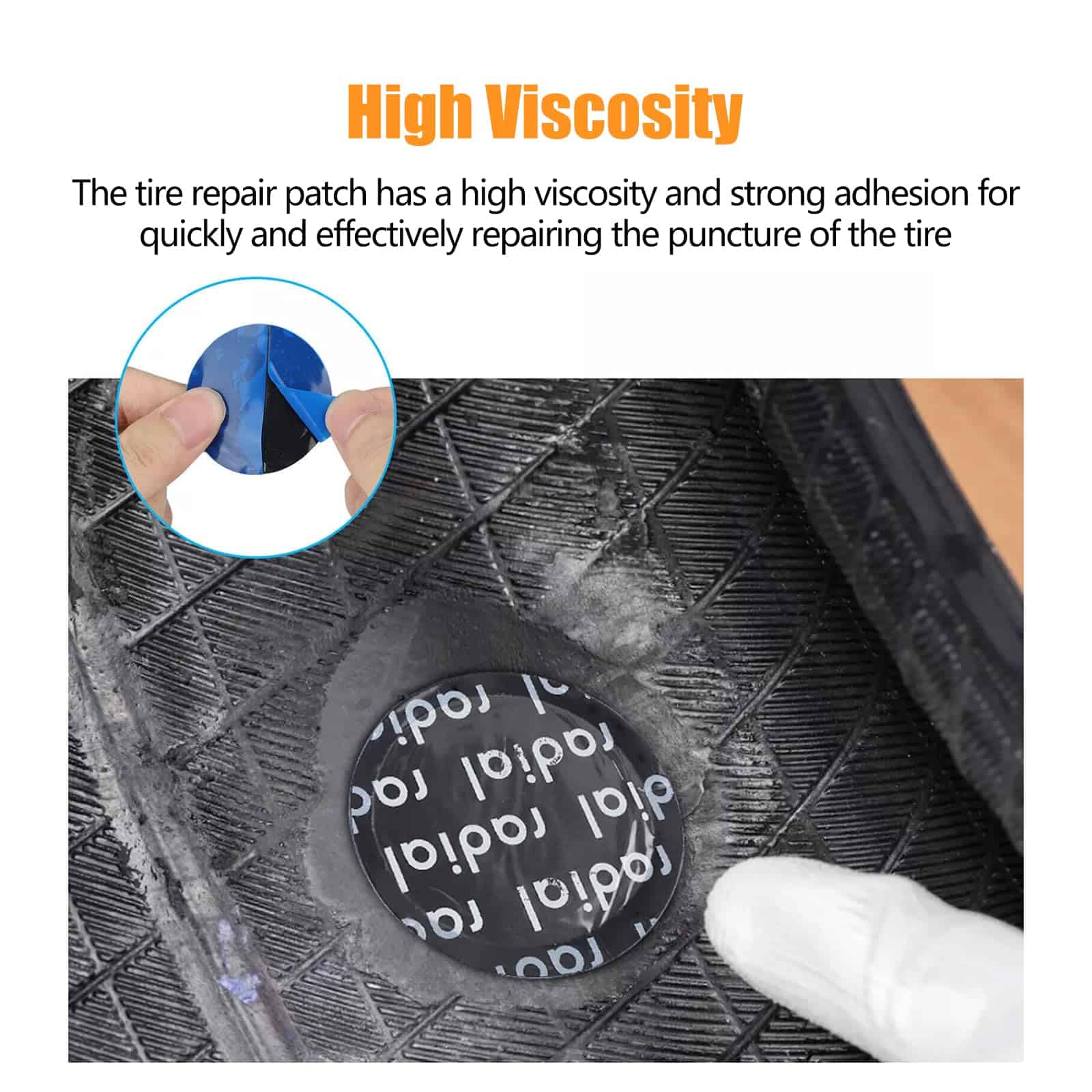 Kit de parches de reparación de neumáticos universales - Imagen 6