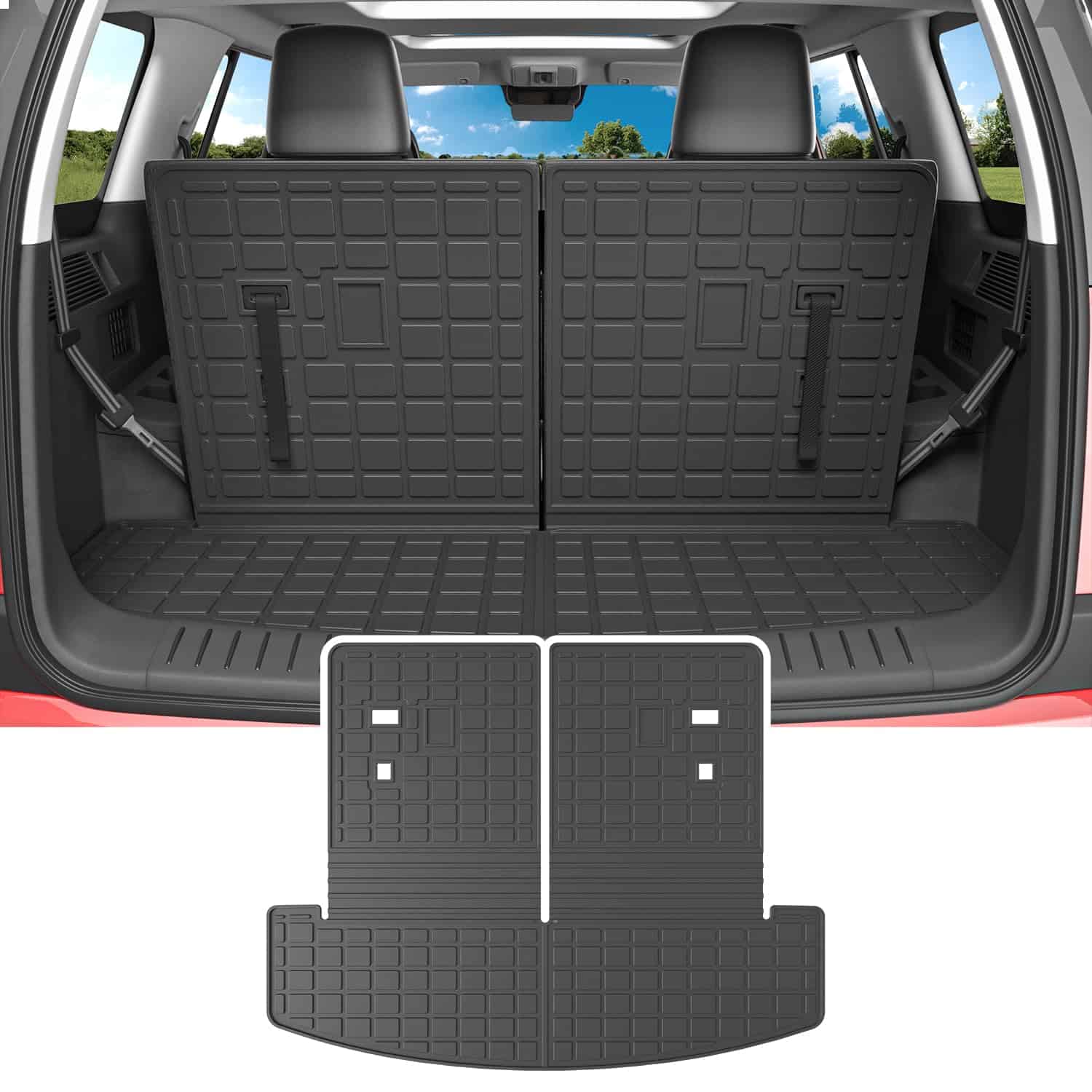 Tapete de carga powoq compatible con Hyundai Santa Fe 2024