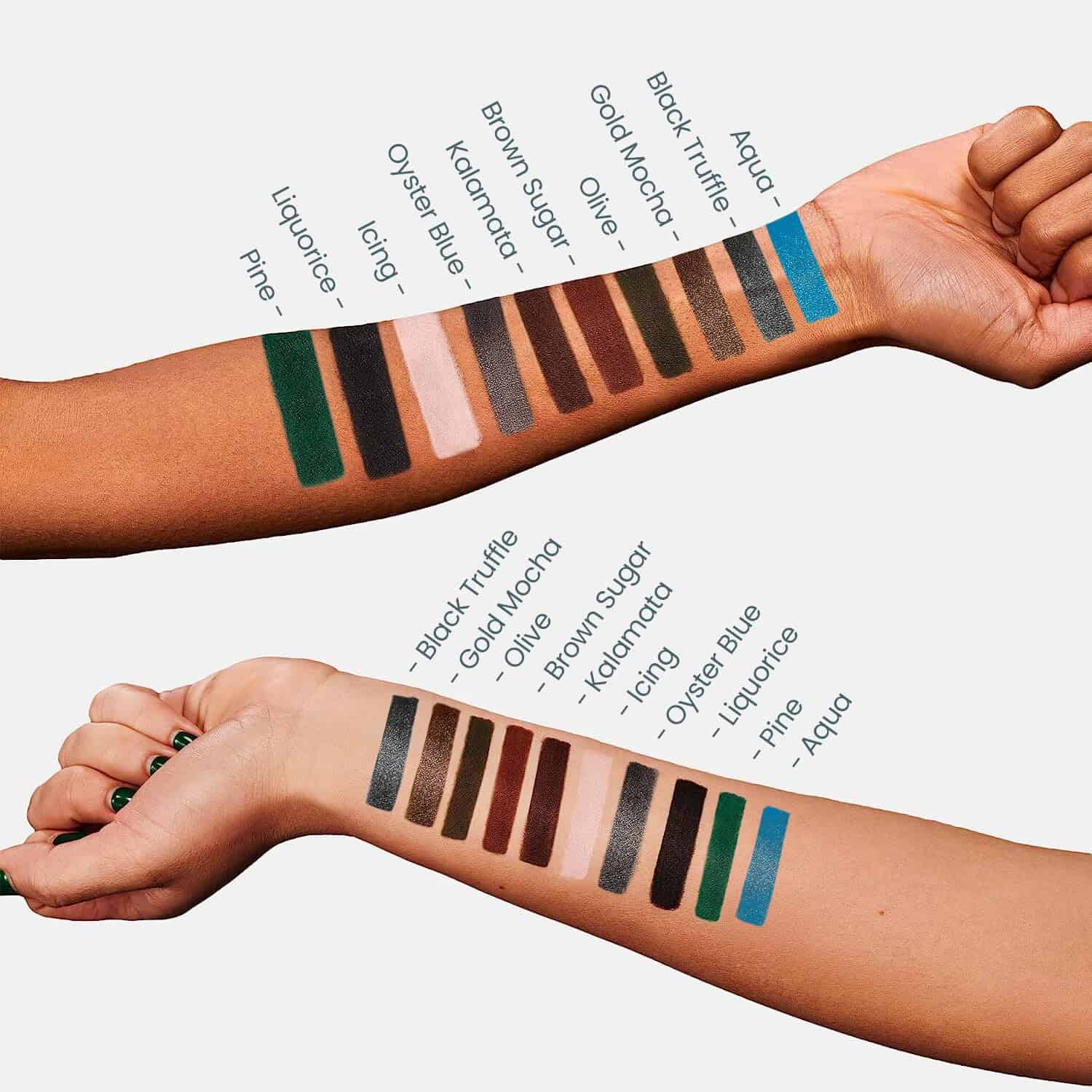 Delineador de ojos en lápiz de purpurina azul duradero - Imagen 9