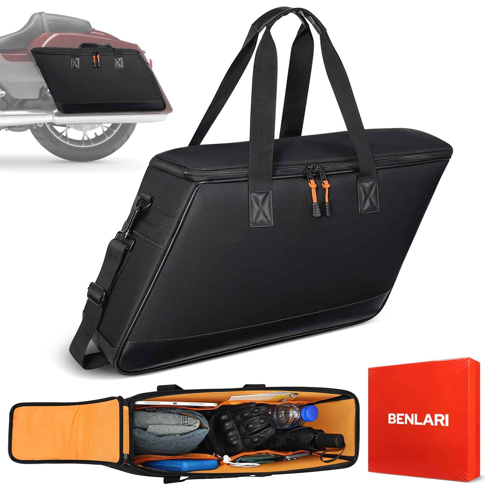 Bolsas de revestimiento para alforjas Benlari, bolsas de