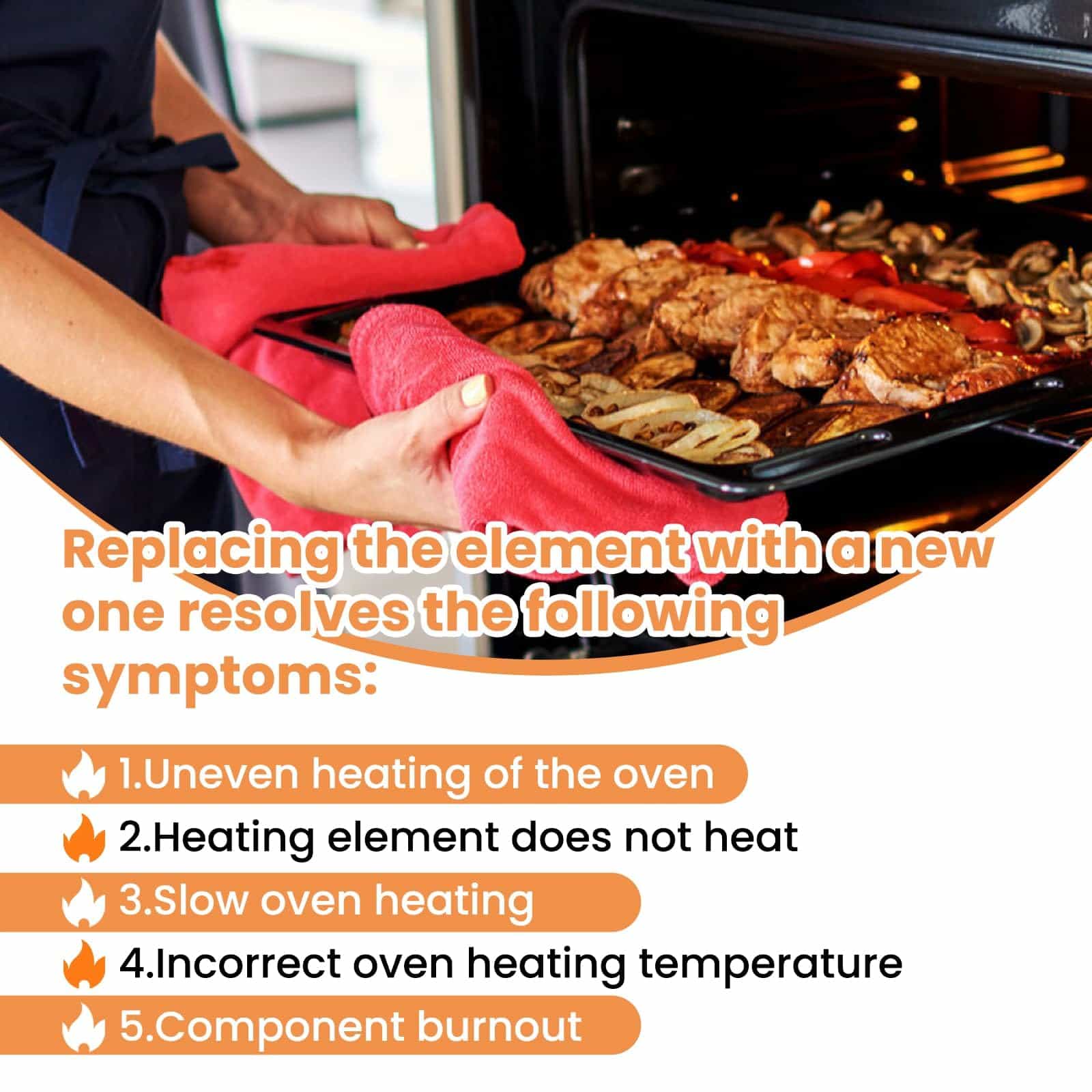 Elemento de Cocción KTXzxdr DG47-00045A Compatible con - Imagen 5