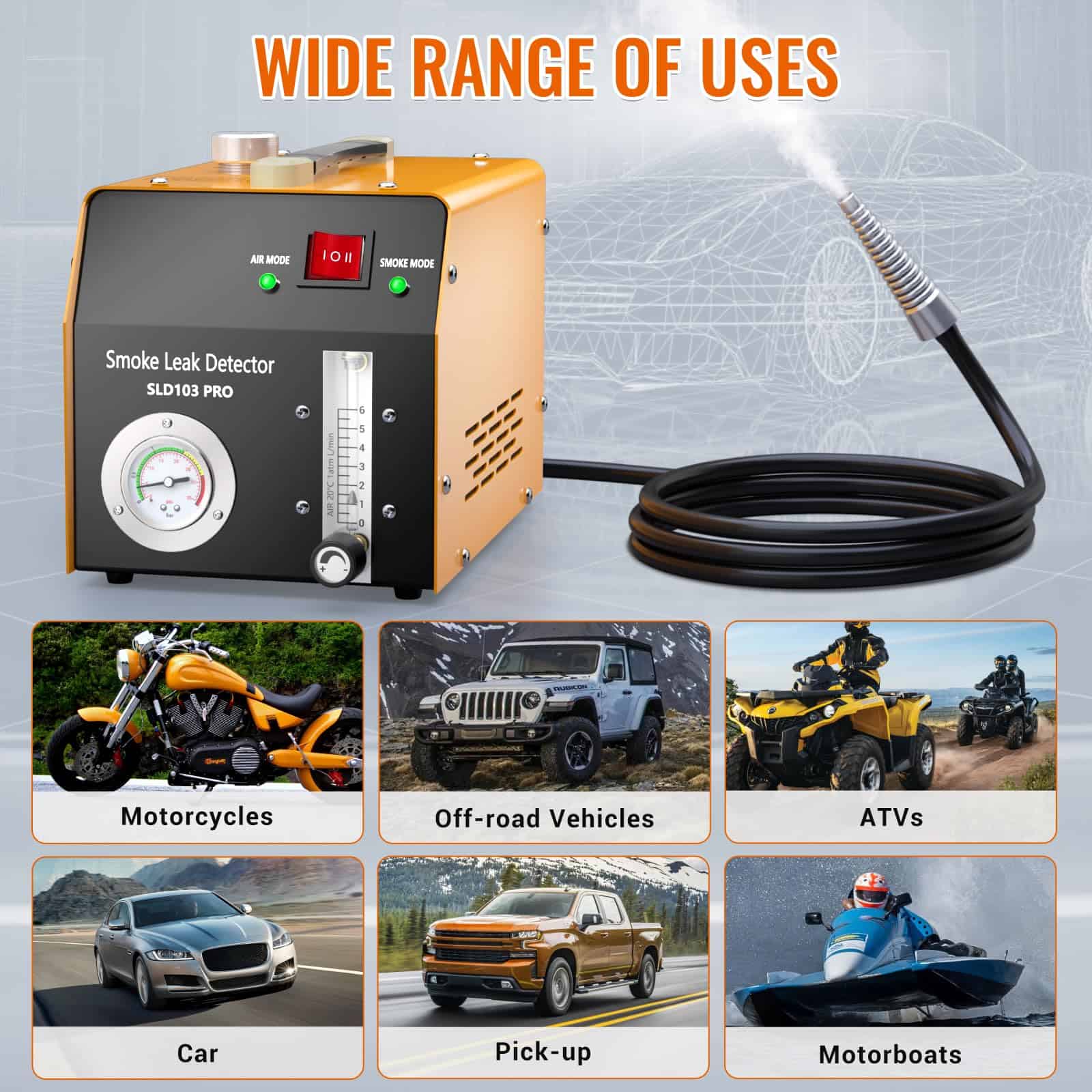 Máquina de Humo Automotriz con Bomba de Aire -Vehículos - Imagen 8