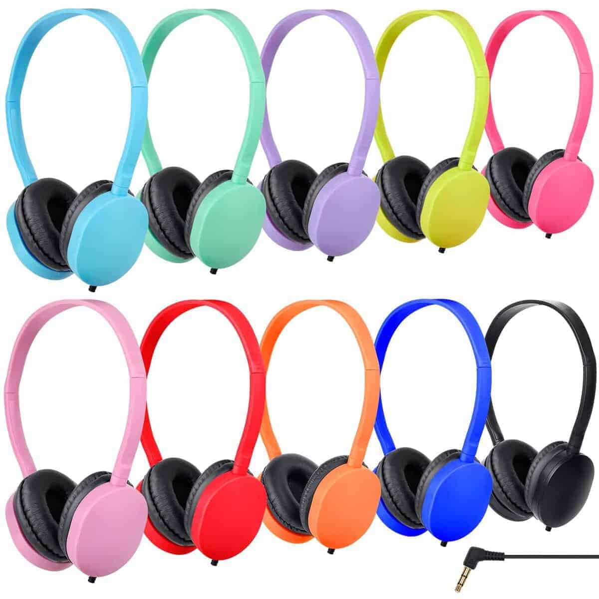 OSSZIT Auriculares para niños a granel 15 paquetes para