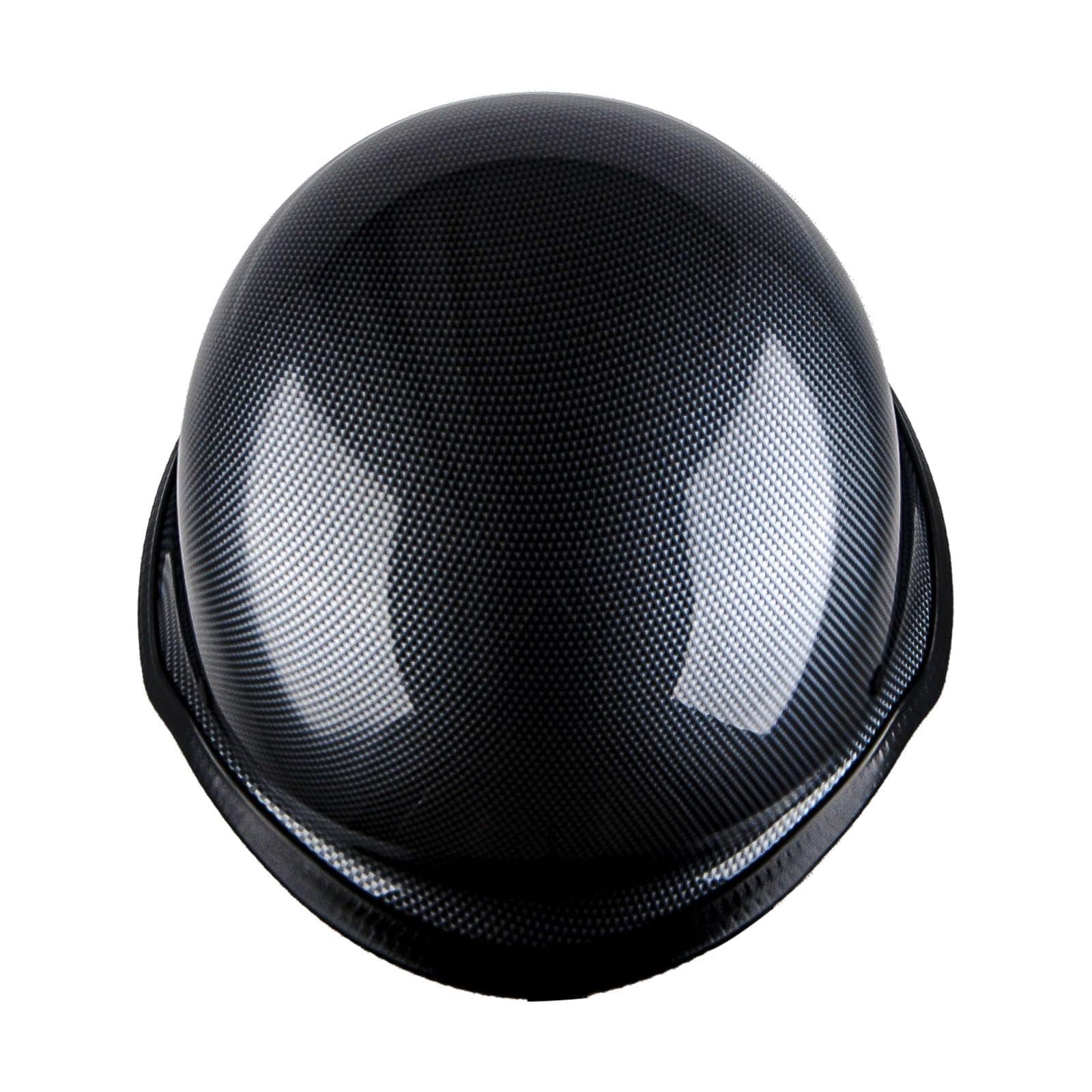 Casco de Moto Medio Rostro Estilo Alemán -Negro - Imagen 8