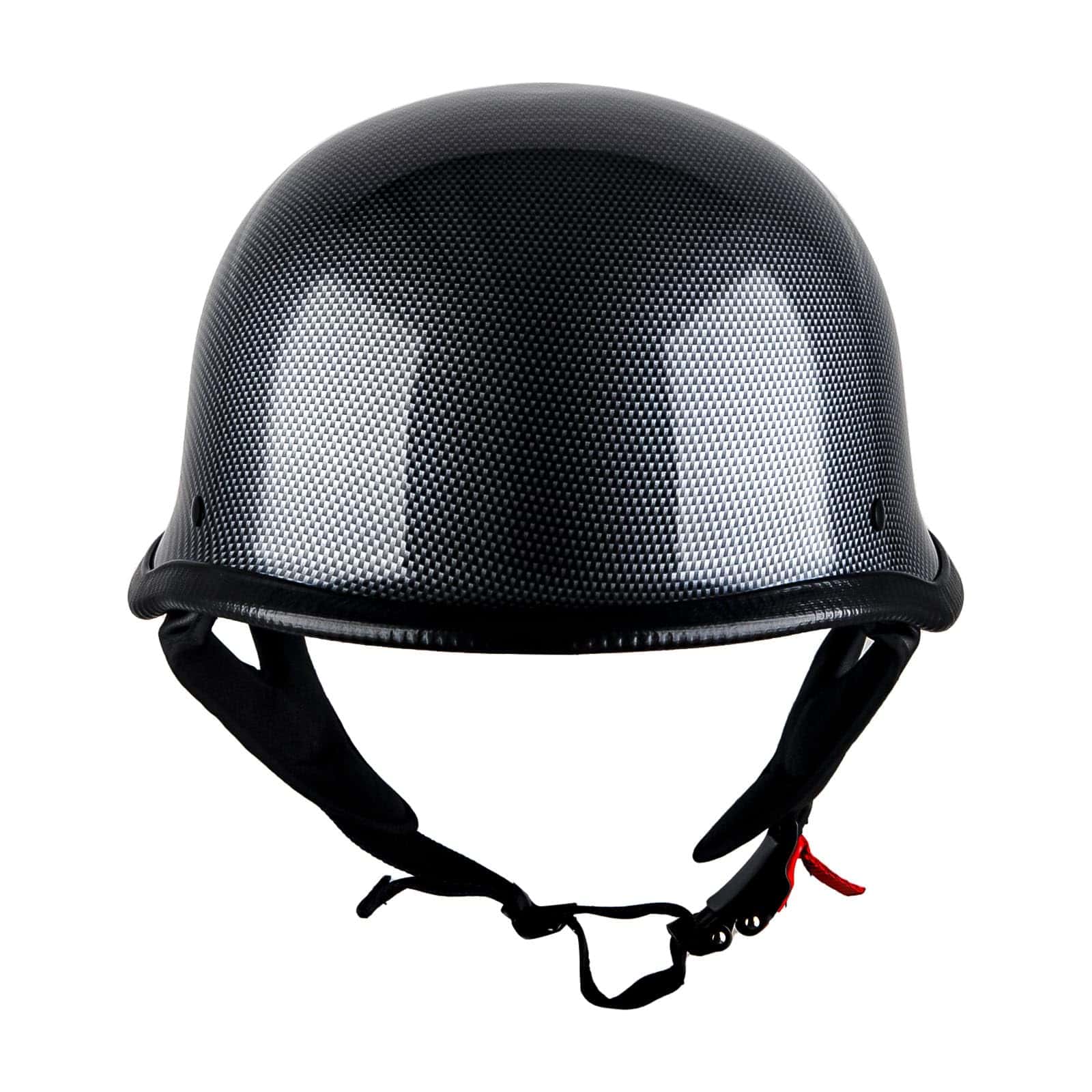 Casco de Moto Medio Rostro Estilo Alemán -Negro - Imagen 3