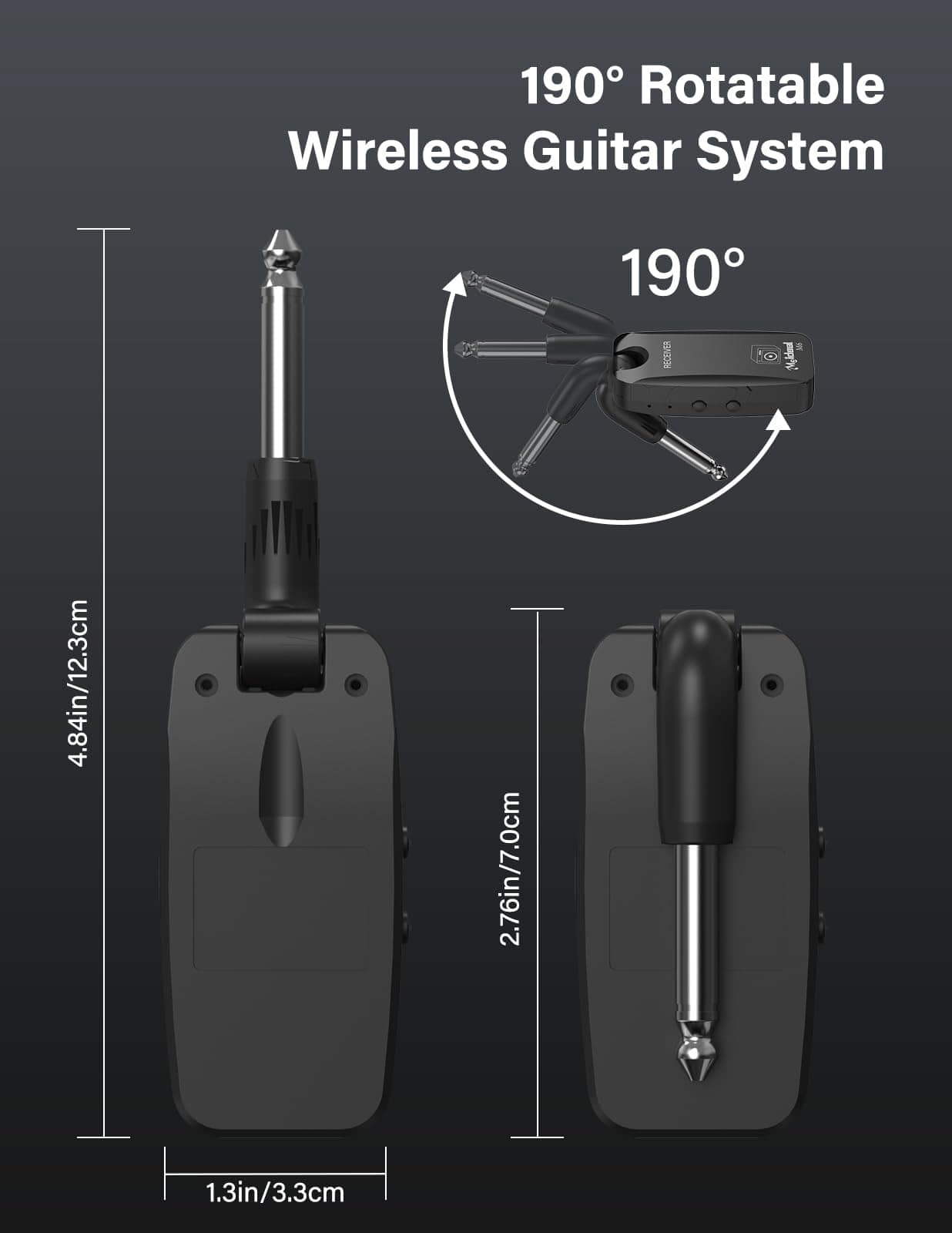 Sistema de Guitarra Inalámbrico Housiwill 5.8GHz, - Imagen 8