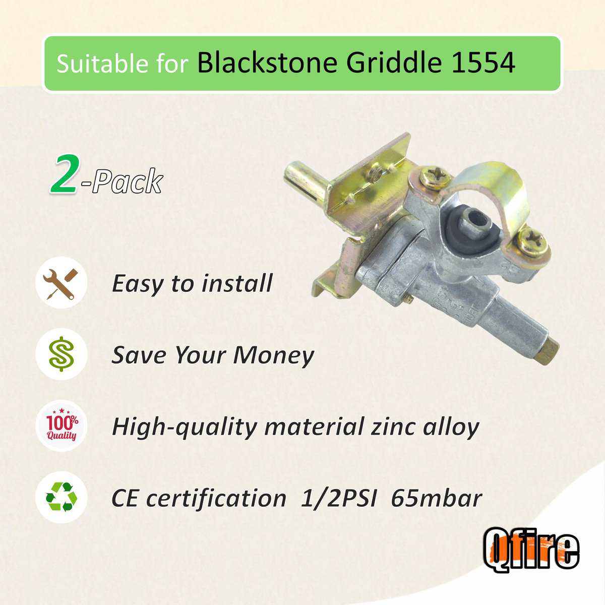 Válvula de Control de Quemador para Parrilla de Gas - Imagen 4